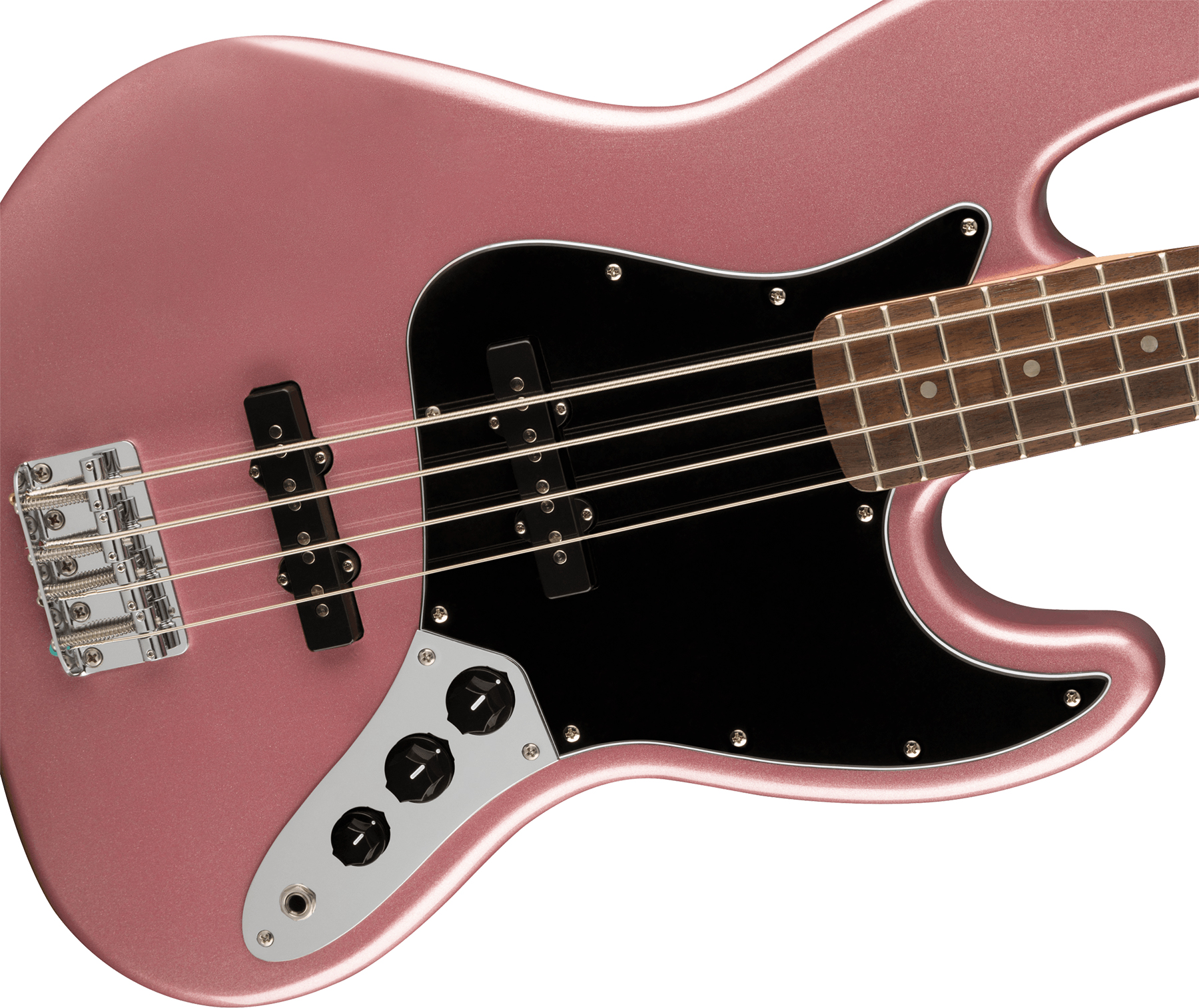 Squier Jazz Bass Affinity 2021 Lau - Burgundy Mist - Solid body electric bass - Variation 2