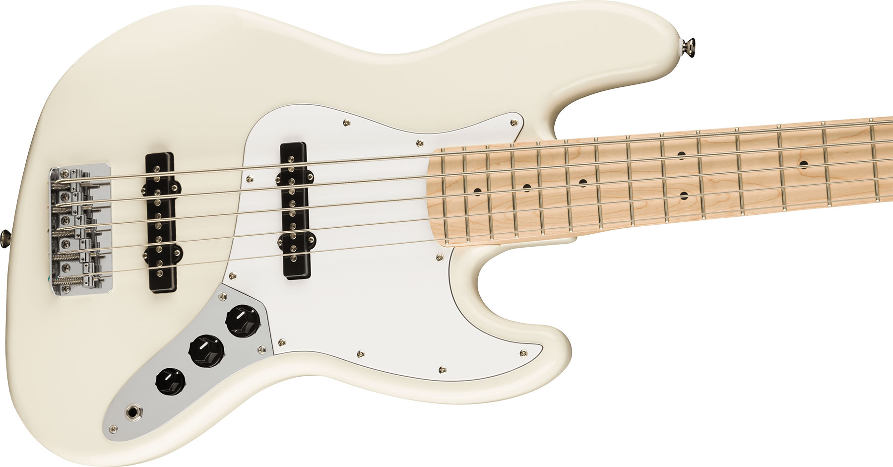 Squier Jazz Bass Affinity V 2021 5-cordes Mn - Olympic White - Solid body electric bass - Variation 2