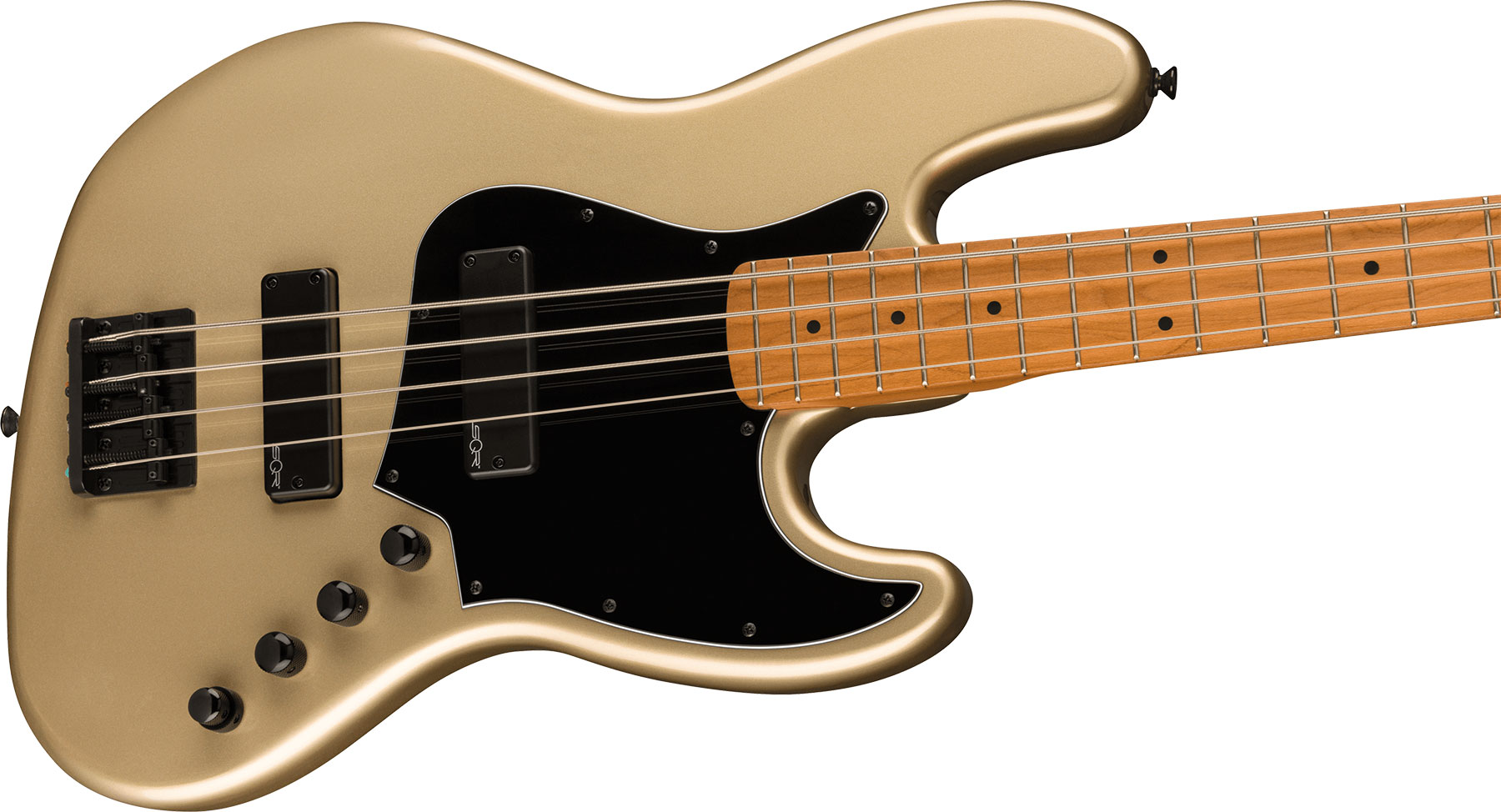 Squier Jazz Bass Contemporary Active Hh Mn - Shoreline Gold - Solid body electric bass - Variation 2