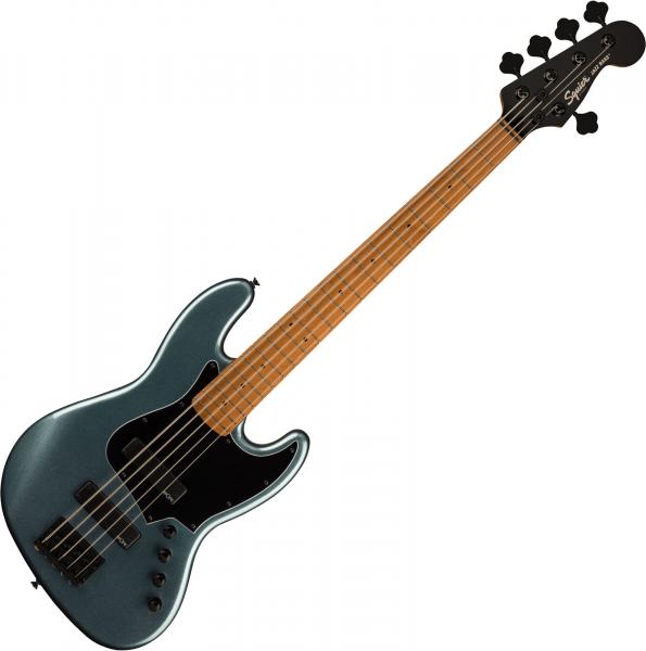 Solid body electric bass Squier Contemporary Active Jazz Bass HH V - Gunmetal metallic