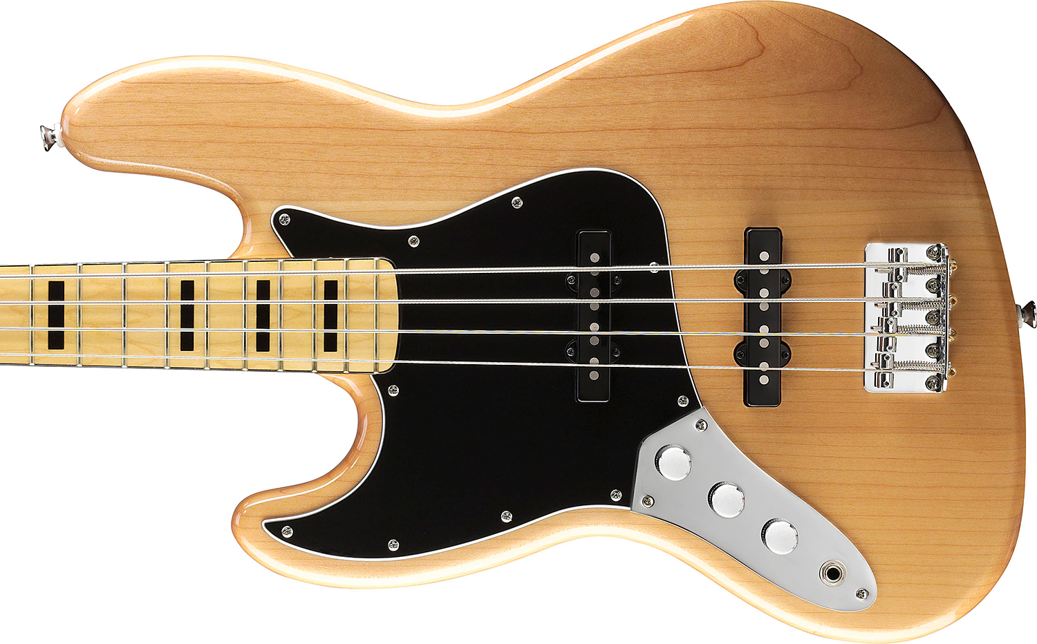 Squier Jazz Bass Vintage Modified 70 Gaucher 2013 Mn Naturel - Solid body electric bass - Variation 2