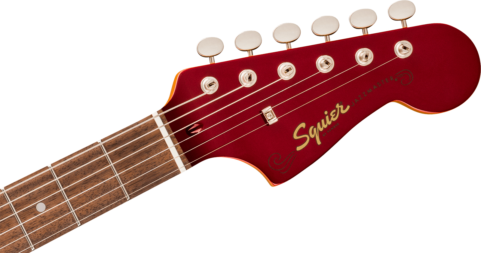 Squier Jazzmaster 60s Classic Vibe Ltd 2s Trem Lau - Candy Apple Red - Retro rock electric guitar - Variation 2