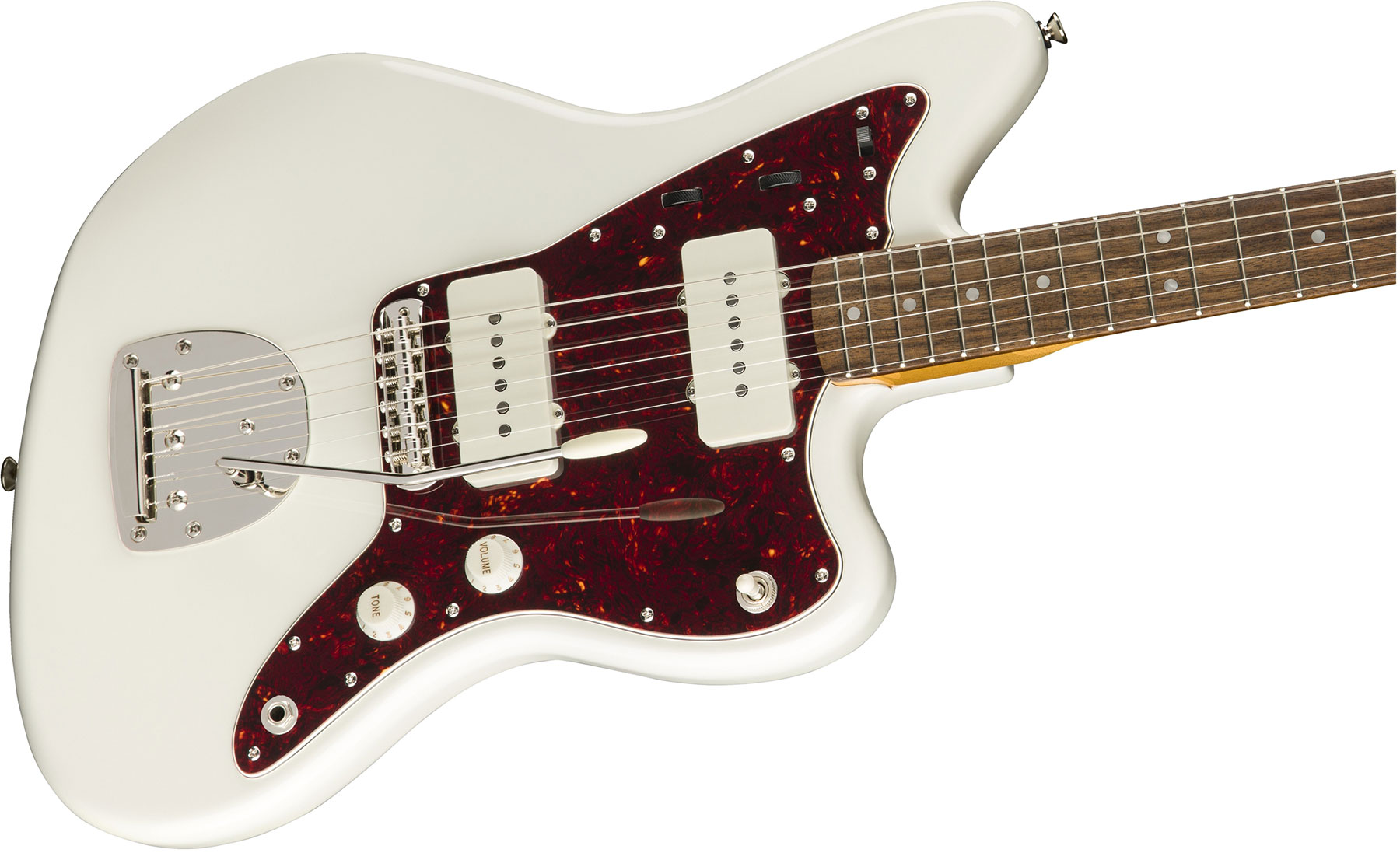 Squier Jazzmaster Classic Vibe 60s 2019 Lau - Olympic White - Retro rock electric guitar - Variation 2
