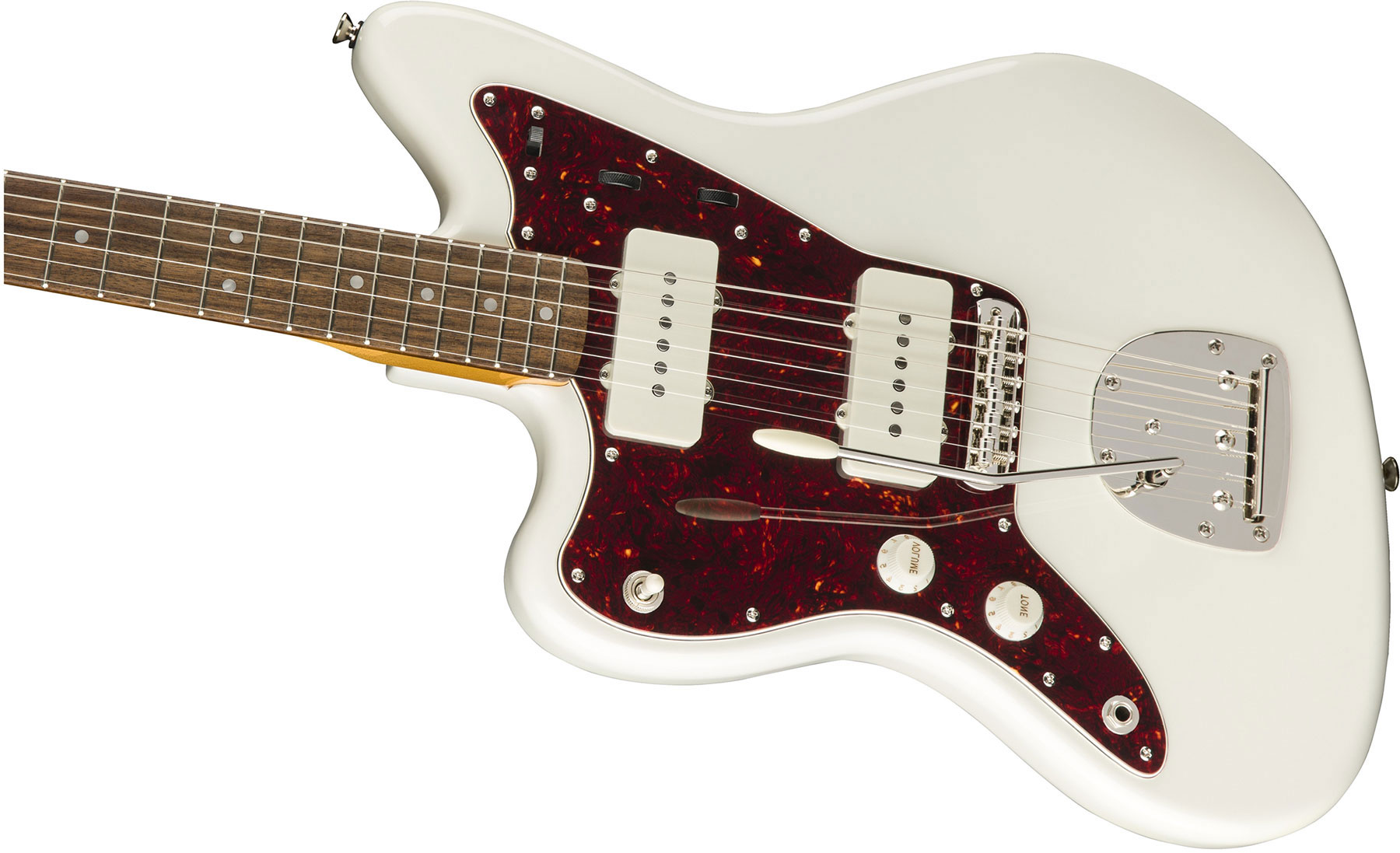 Squier Jazzmaster Classic Vibe 60s 2019 Lh Gaucher Lau - Olympic White - Left-handed electric guitar - Variation 2