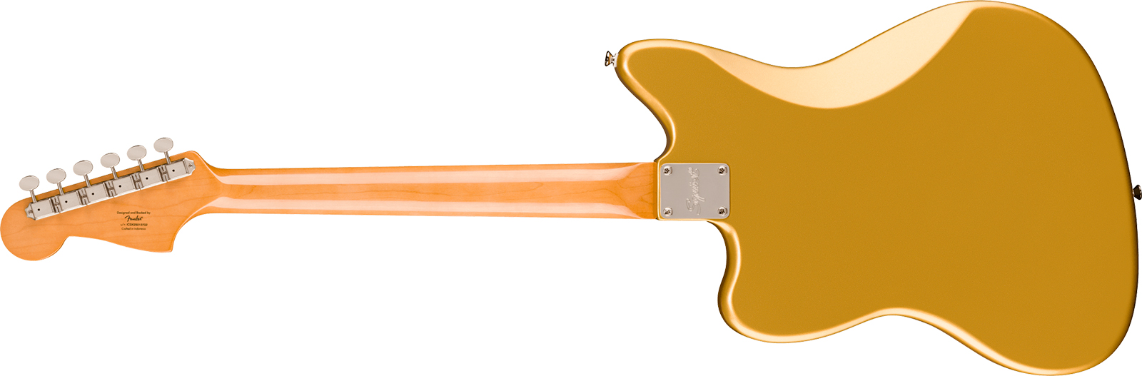 Squier Jazzmaster Classic Vibe 60s Fsr Ltd 2s Trem Lau - Aztec Gold Matching Headstock - Retro rock electric guitar - Variation 1