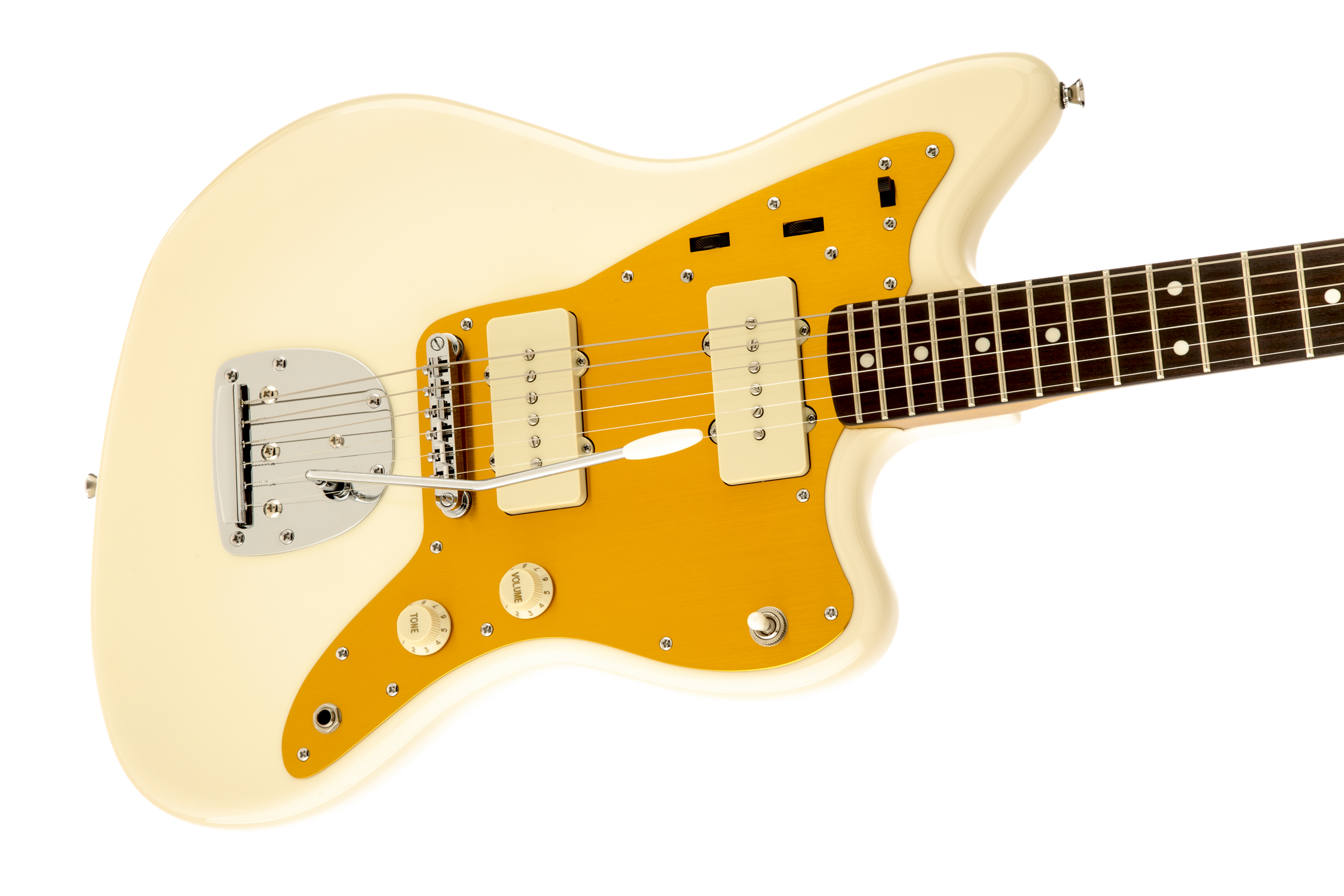 Squier Jazzmaster J Mascis (lau) - Vintage White - Retro rock electric guitar - Variation 2