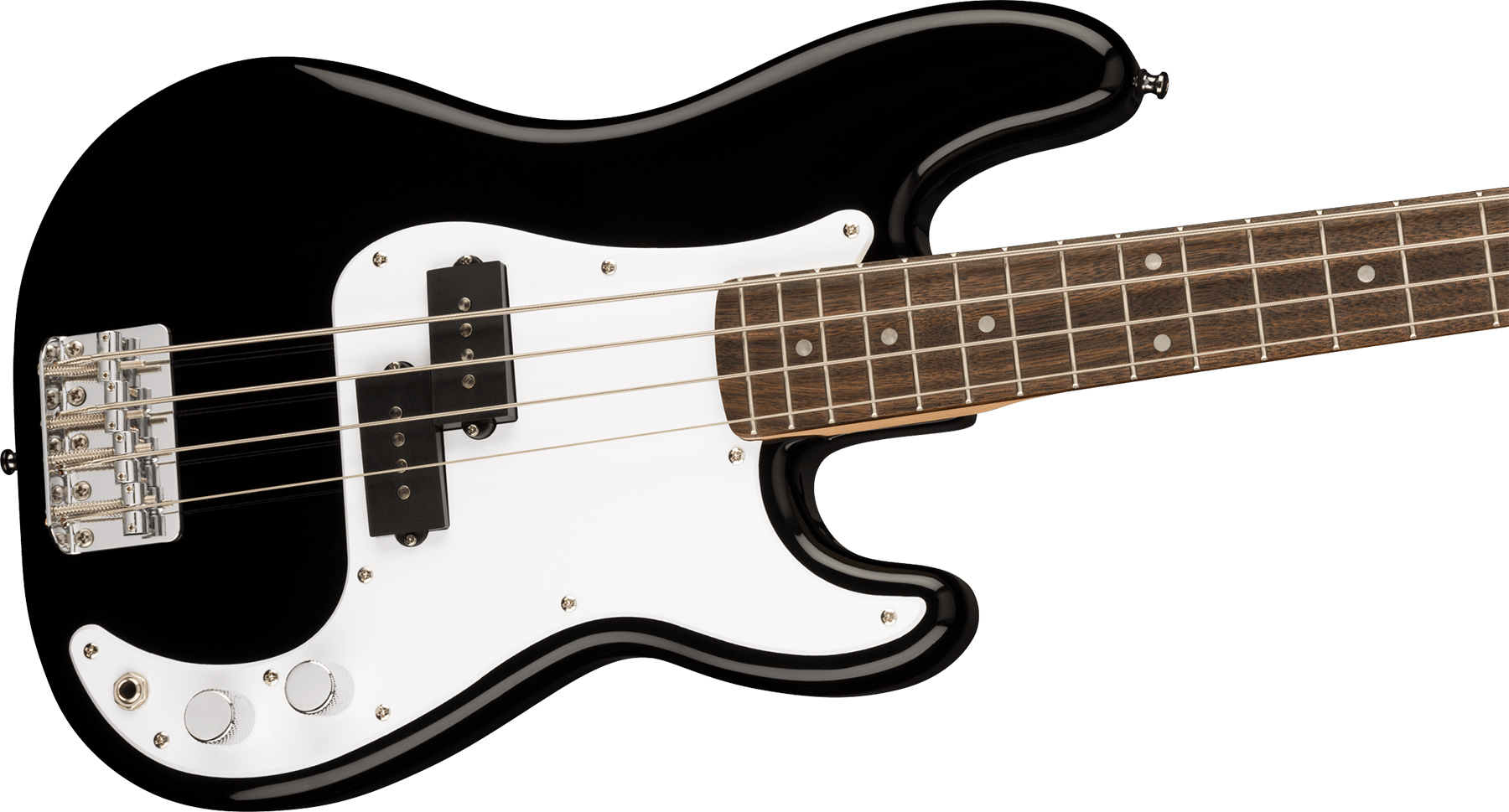 Squier Mini Precision Bass Bullet Lau - Black - Travel electric bass - Variation 2