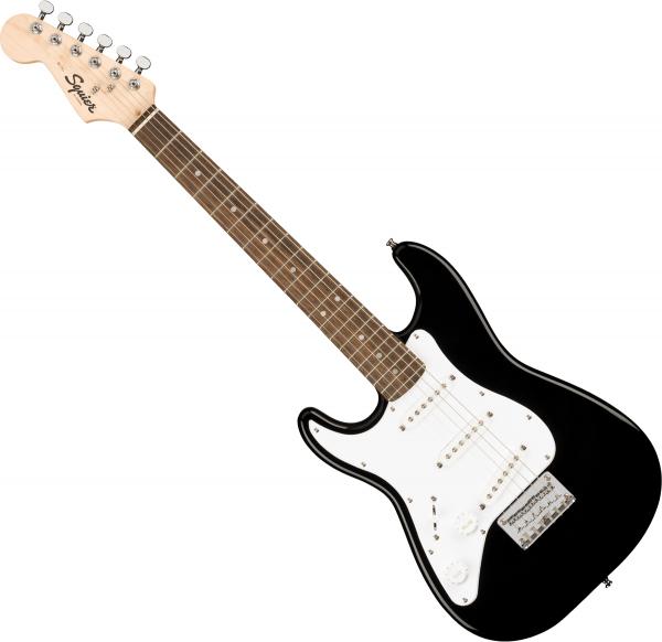 Electric guitar for kids Squier Mini Strat V2 Left Hand (LAU) - Black