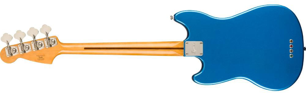 Squier Mustang Bass '60s Classic Vibe Competition Fsr Ltd Lau - Lake Placid Blue With Olympic White Stripes - Electric bass for kids - Variation 1