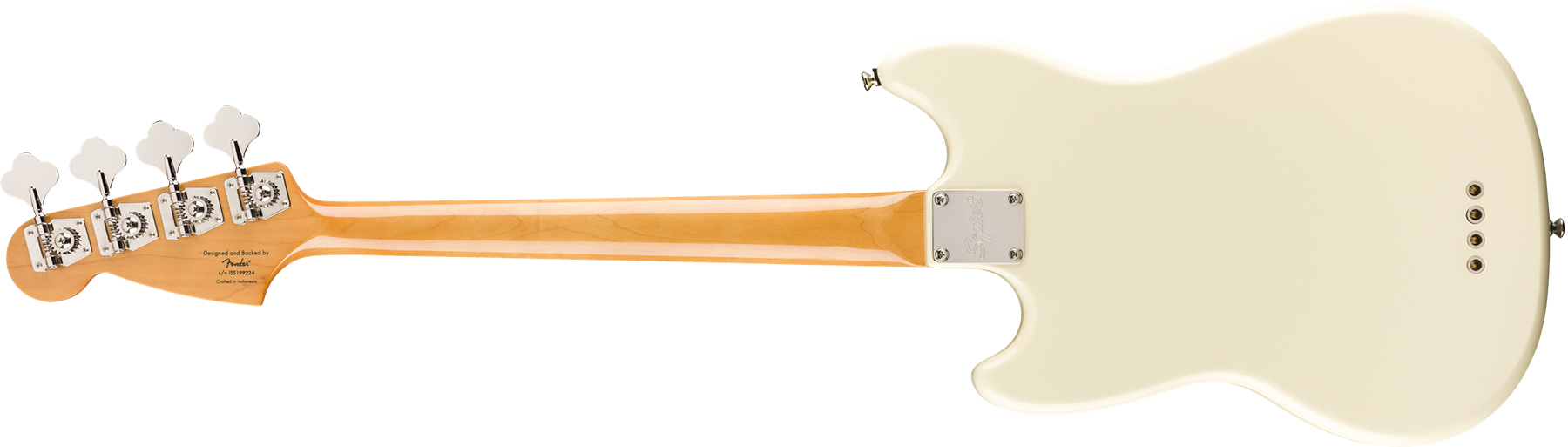 Squier Mustang Bass '60s Classic Vibe Lau 2019 - Olympic White - Solid body electric bass - Variation 1