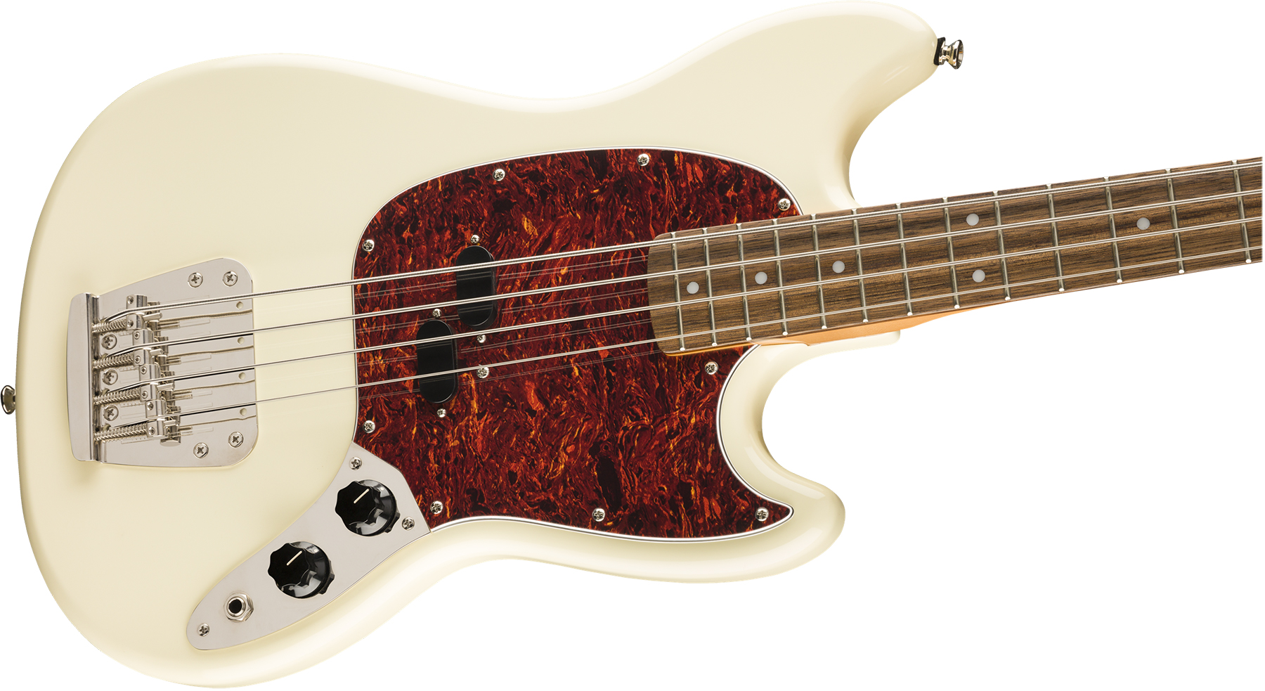 Squier Mustang Bass '60s Classic Vibe Lau 2019 - Olympic White - Solid body electric bass - Variation 2