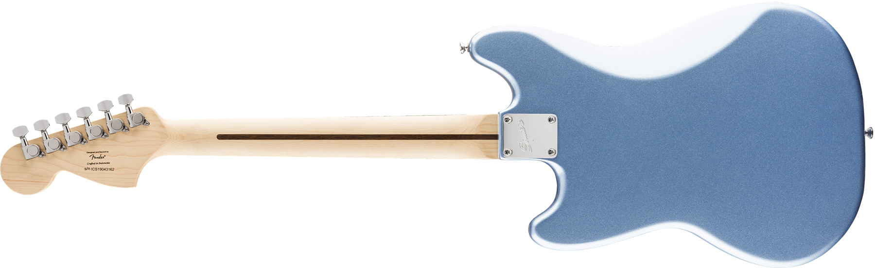 Squier Mustang Bullet Competition Hh Fsr Ht Lau - Lake Placid Blue - Retro rock electric guitar - Variation 1