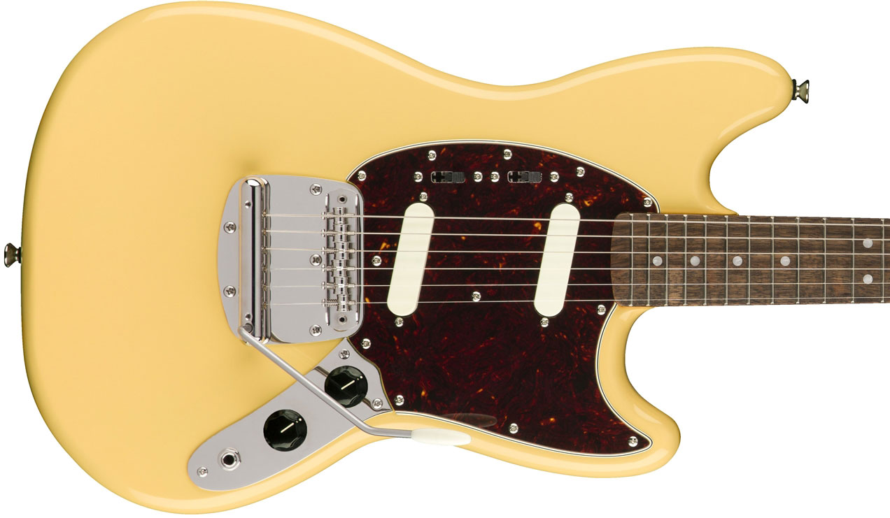 Squier Mustang  Classic Vibe 60s 2019 Lau - Vintage White - Retro rock electric guitar - Variation 1