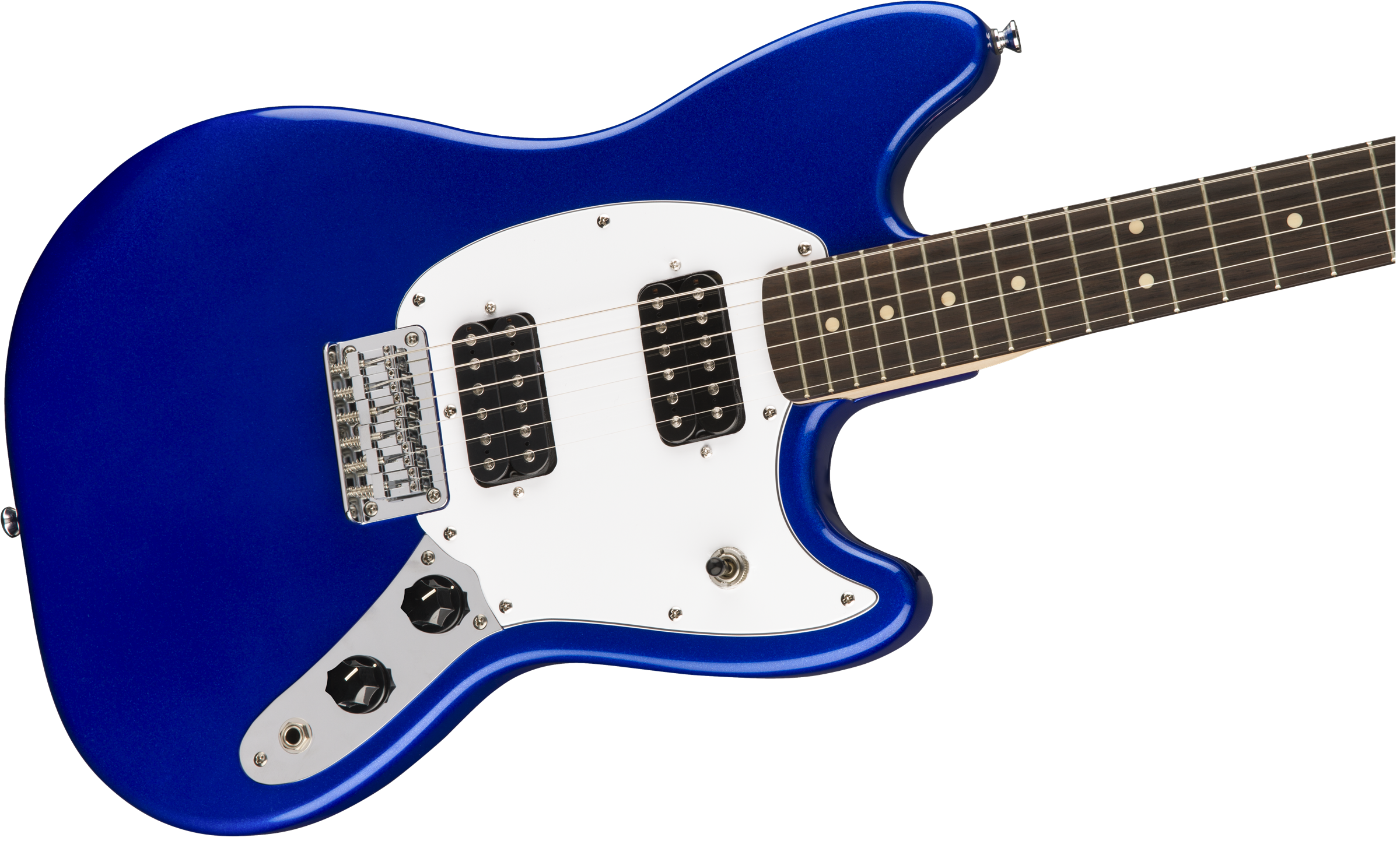 Squier Mustang Bullet Hh 2019 Ht Lau - Imperial Blue - Retro rock electric guitar - Variation 1