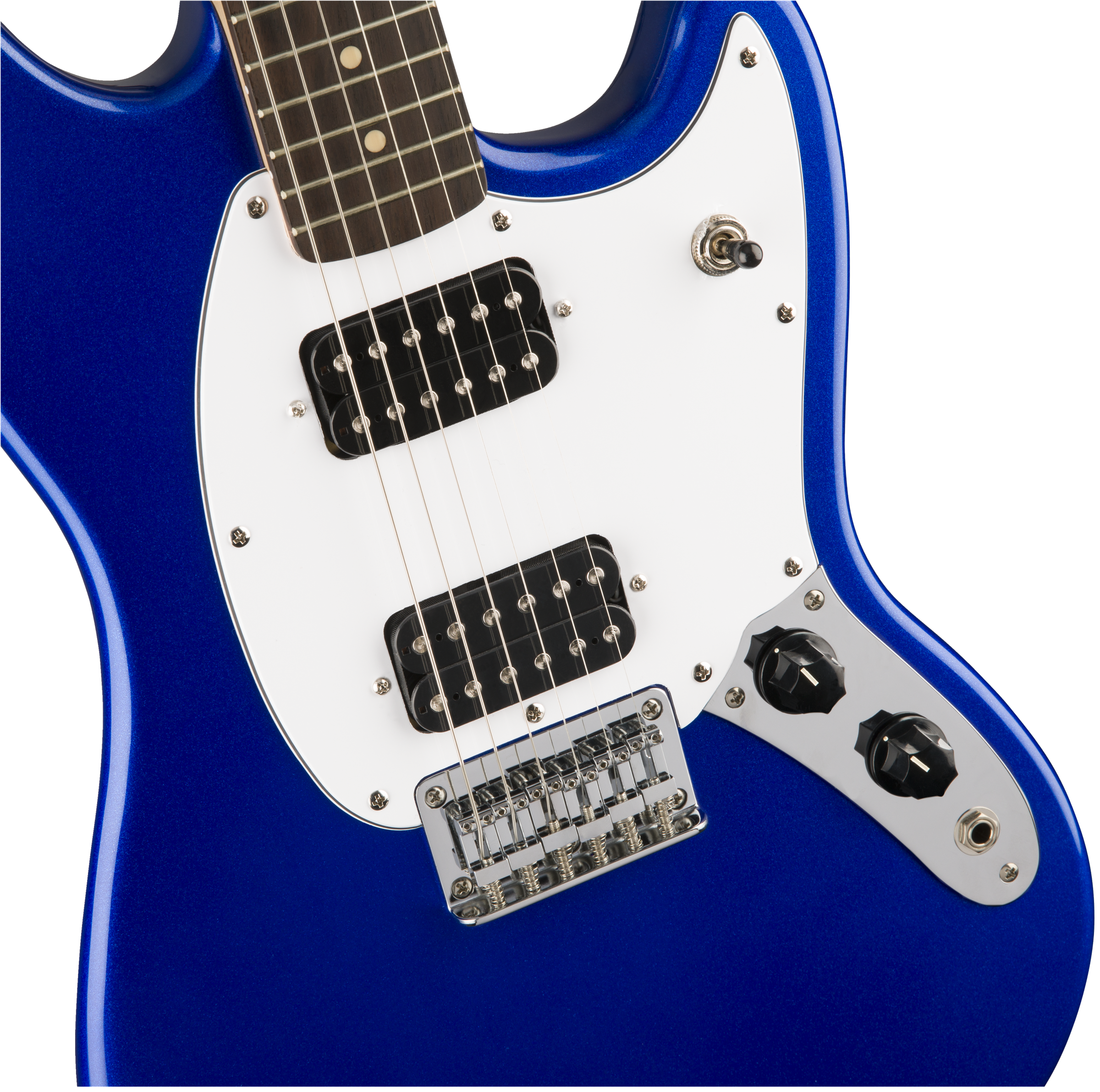 Squier Mustang Bullet Hh 2019 Ht Lau - Imperial Blue - Retro rock electric guitar - Variation 2