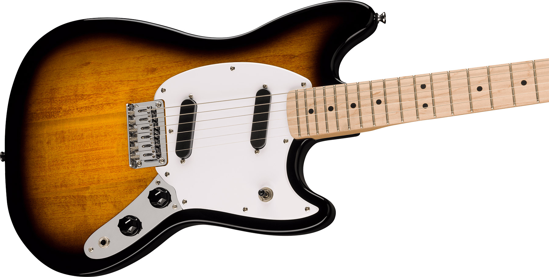 Squier Mustang Sonic 2s Ht Mn - 2-color Sunburst - Retro rock electric guitar - Variation 2