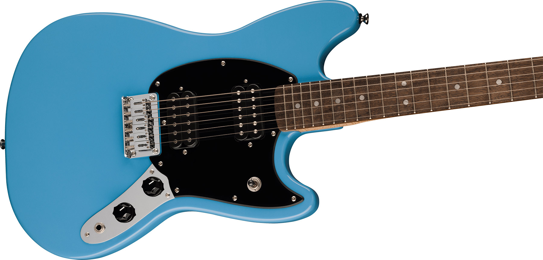 Squier Mustang Sonic Hh 2h Ht Lau - California Blue - Retro rock electric guitar - Variation 2