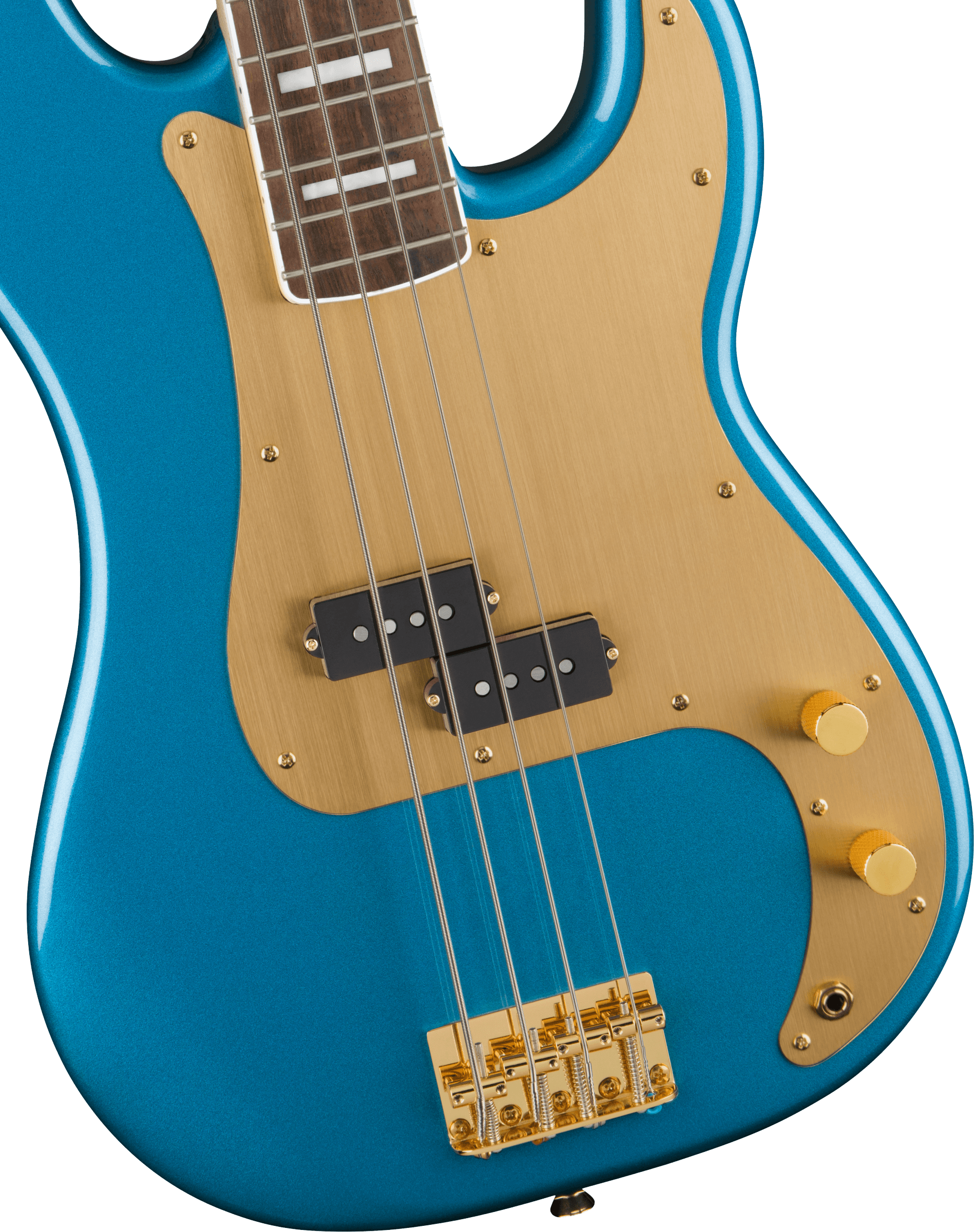 Squier Precision Bass 40th Anniversary Gold Edition Lau - Lake Placid Blue - Solid body electric bass - Variation 2