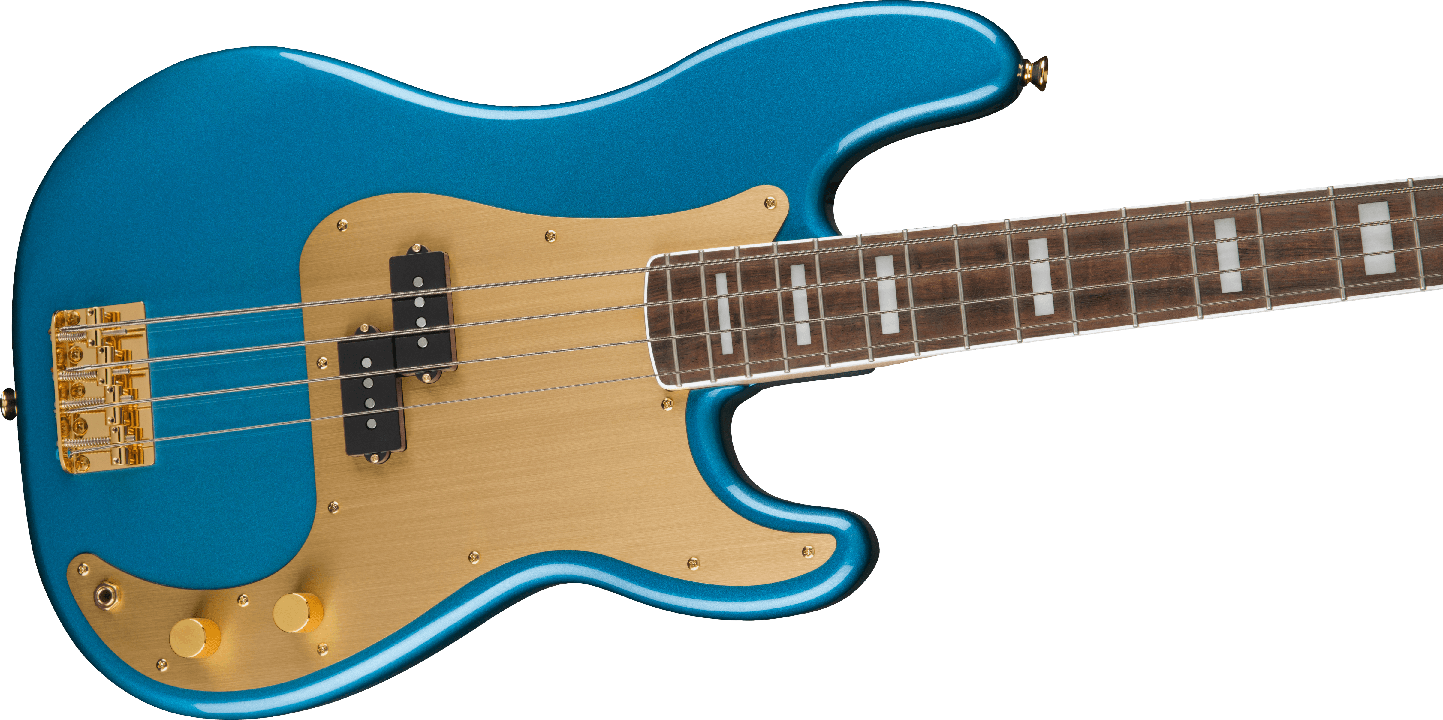 Squier Precision Bass 40th Anniversary Gold Edition Lau - Lake Placid Blue - Solid body electric bass - Variation 3