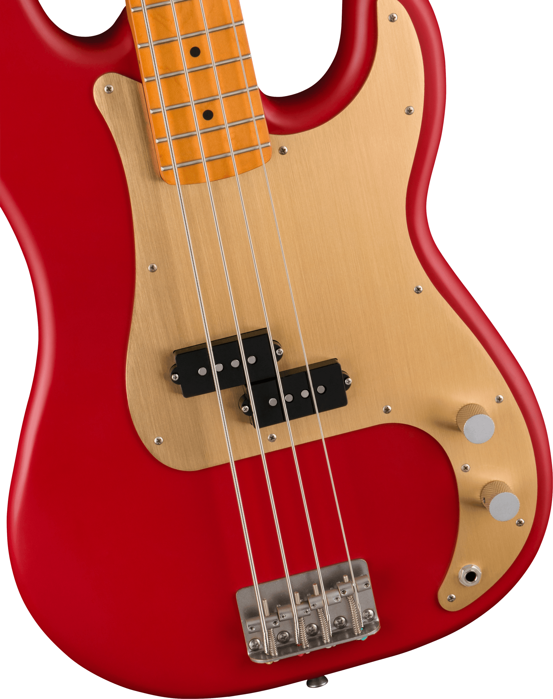 Squier Precision Bass 40th Anniversary Gold Edition Mn - Satin Dakota Red - Solid body electric bass - Variation 2