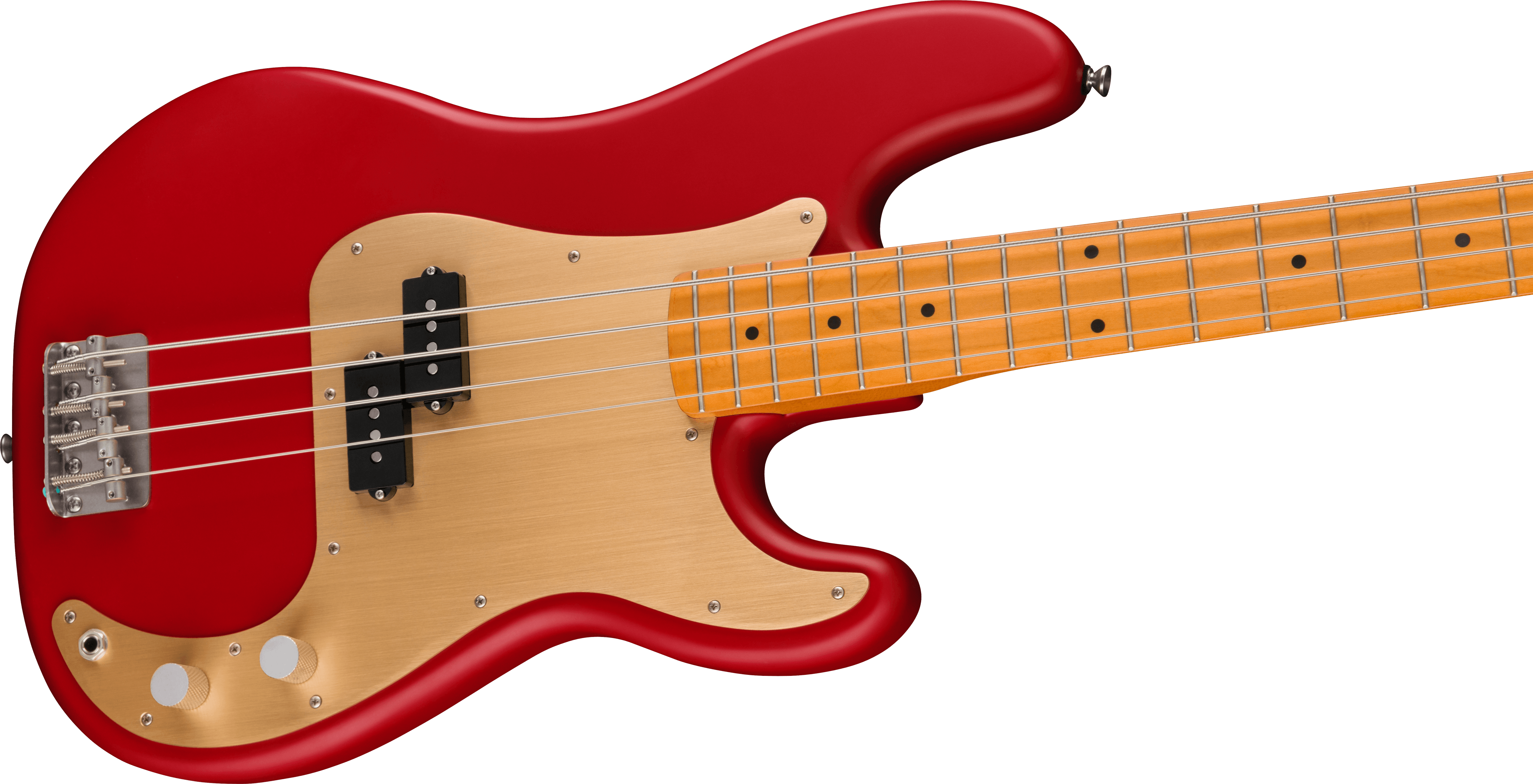 Squier Precision Bass 40th Anniversary Gold Edition Mn - Satin Dakota Red - Solid body electric bass - Variation 3