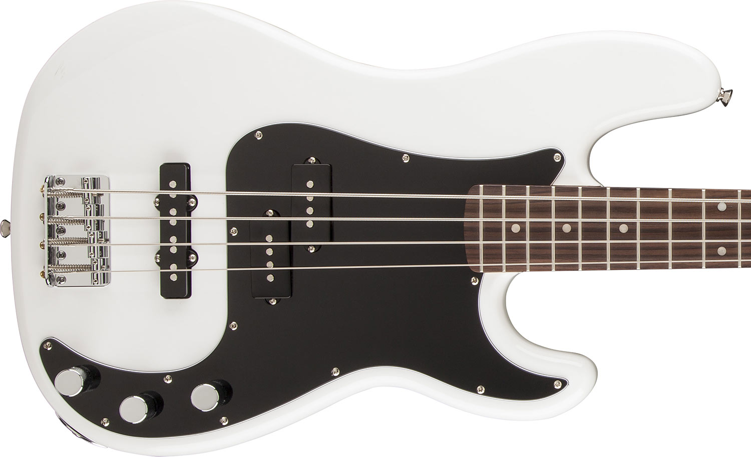 Squier Precision Bass Affinity Series Pj (rw) - Olympic White - Solid body electric bass - Variation 1