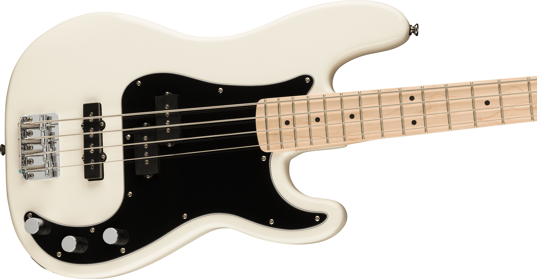 Squier Precision Bass Affinity Pj 2021 Mn - Olympic White - Solid body electric bass - Variation 2