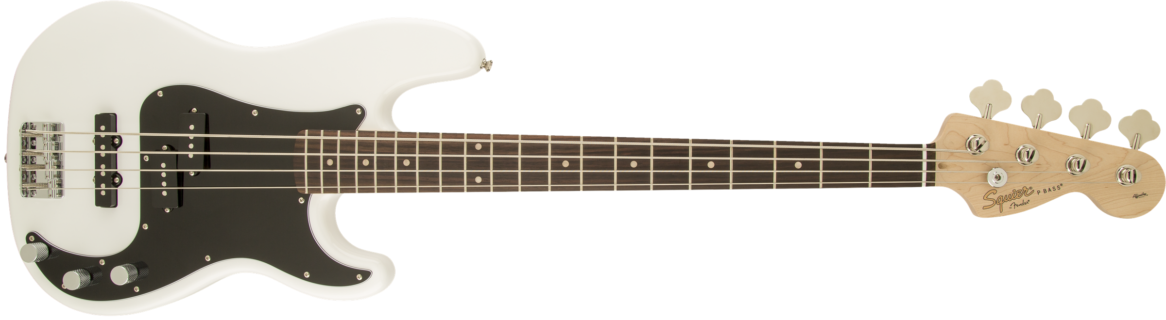 Squier Precision Bass Affinity Series Pj (lau) - Olympic White - Solid body electric bass - Variation 1