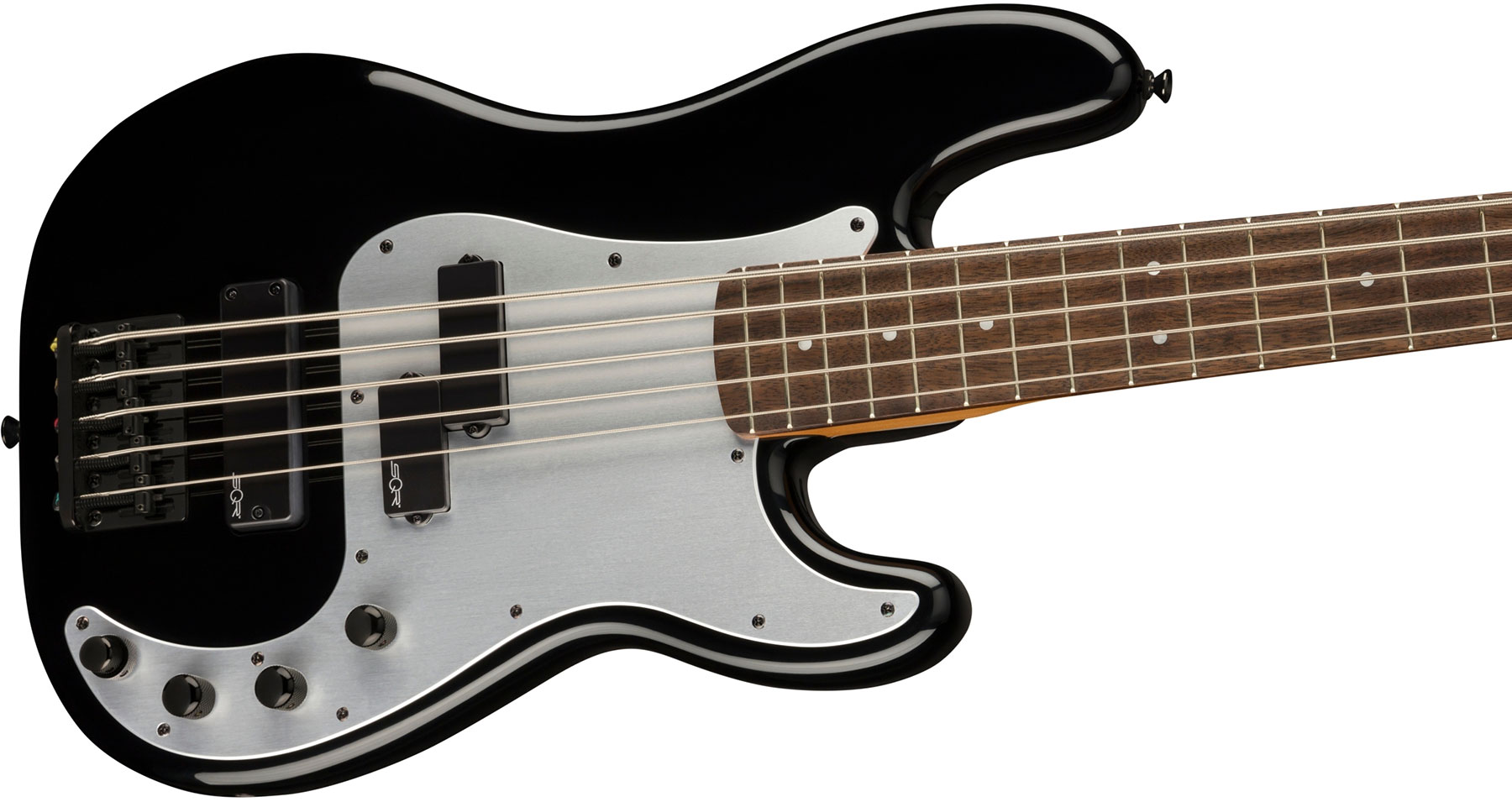Squier Precision Bass Ph V Contemporary Active 5c Lau - Black - Solid body electric bass - Variation 2