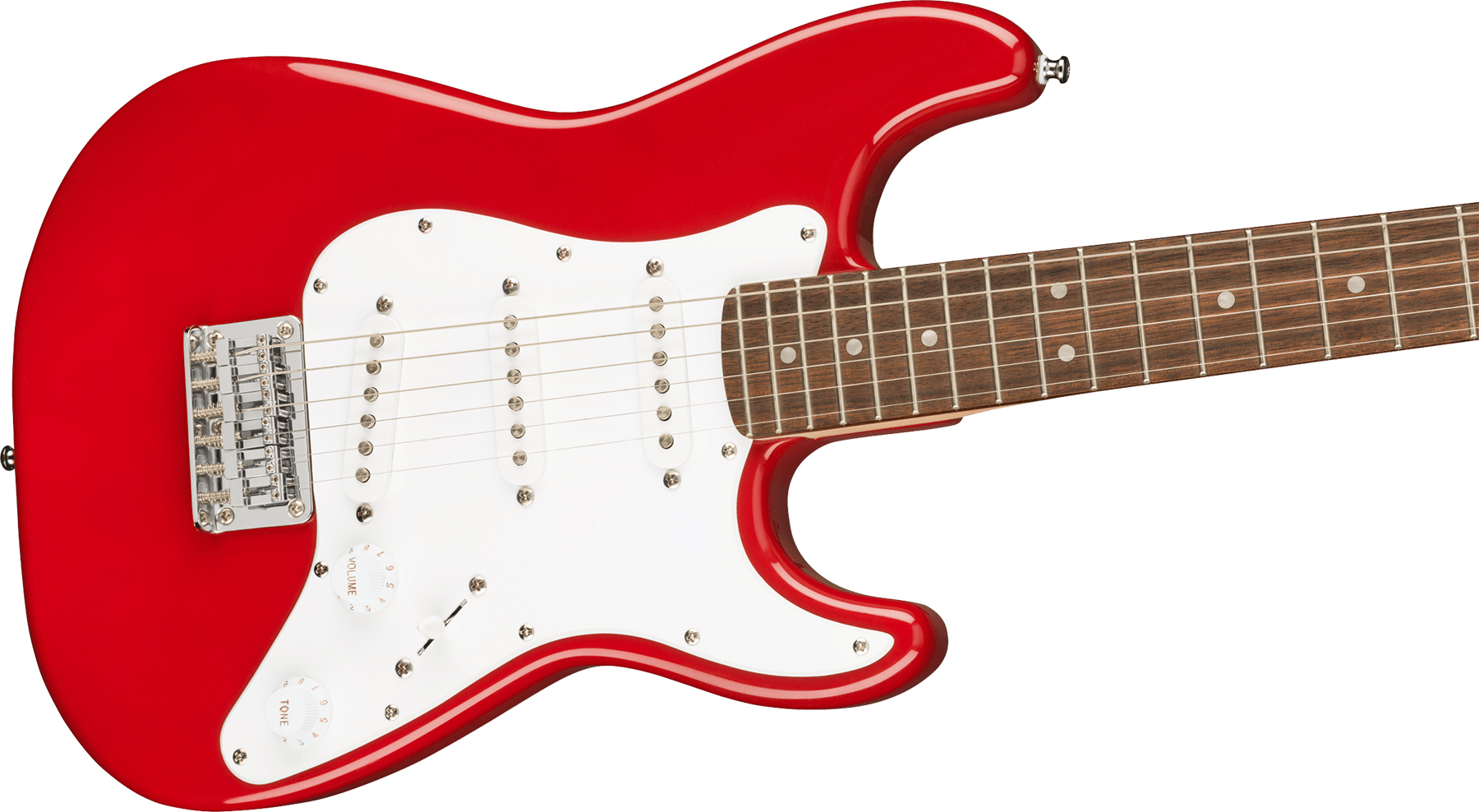 Squier Mini Strat V2 Ht Sss Lau - Dakota Red - Str shape electric guitar - Variation 2