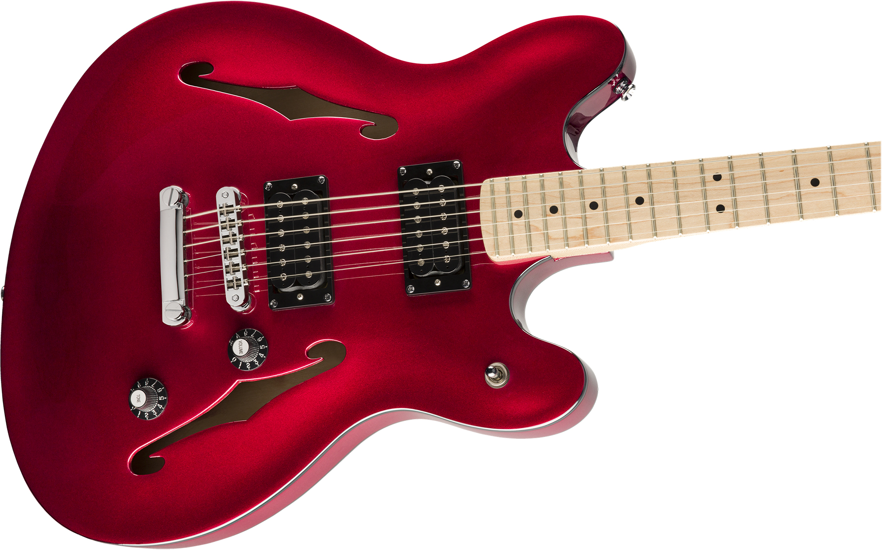 Squier Starcaster Affinity 2019 Hh Ht Mn - Candy Apple Red - Semi-hollow electric guitar - Variation 2