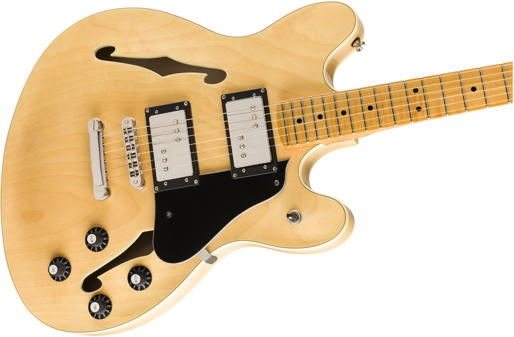 Squier Starcaster Classic Vibe 2019 Hh Ht Mn - Natural - Semi-hollow electric guitar - Variation 2