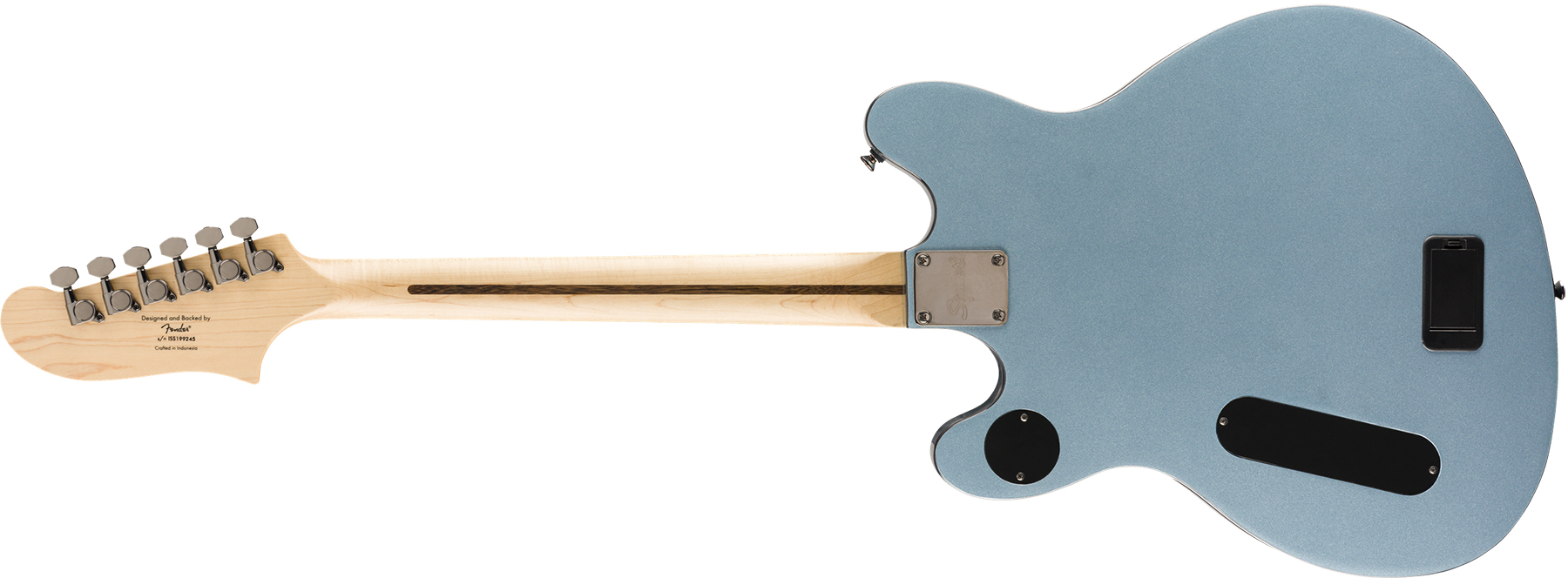 Squier Starcaster Contemporary Active Starcaster 2019 Hh Ht Mn - Ice Blue Metallic - Retro rock electric guitar - Variation 1