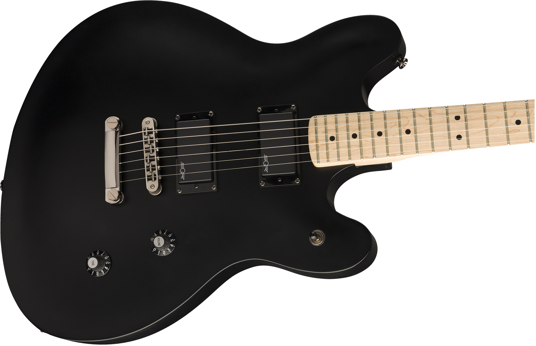 Squier Contemporary Active Starcaster flat black Retro rock electric