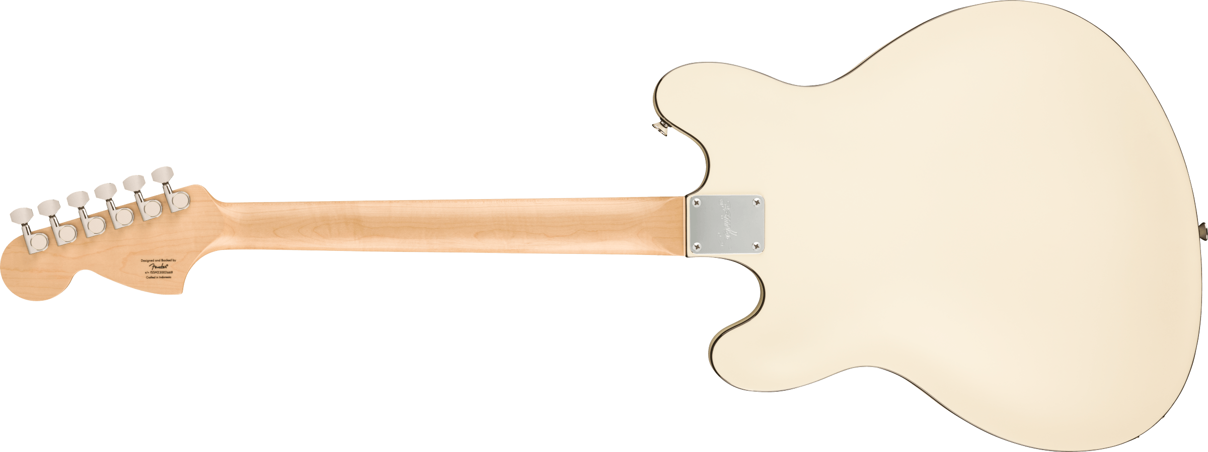 Squier Starcaster Deluxe Affinity Ind 2h Ht Lau - Olympic White - Retro rock electric guitar - Variation 1