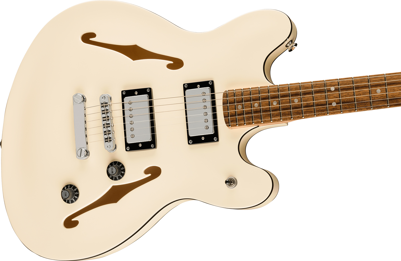 Squier Starcaster Deluxe Affinity Ind 2h Ht Lau - Olympic White - Retro rock electric guitar - Variation 2