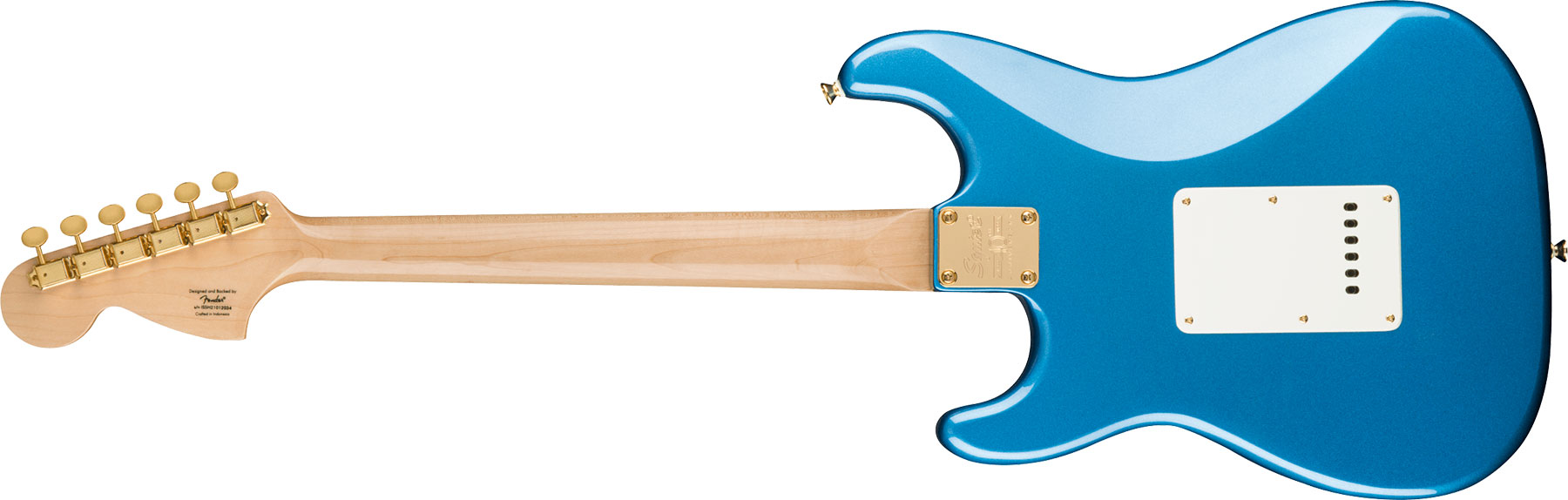 Squier Strat 40th Anniversary Gold Edition Lau - Lake Placid Blue - Str shape electric guitar - Variation 1