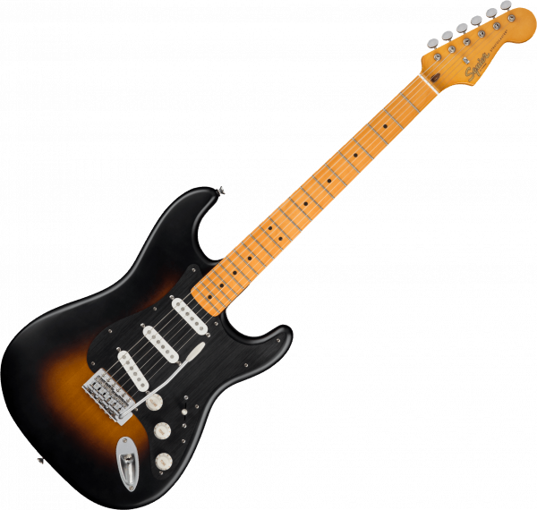Solid body electric guitar Squier 40th Anniversary Stratocaster Vintage Edition - Satin wide 2-color sunburst
