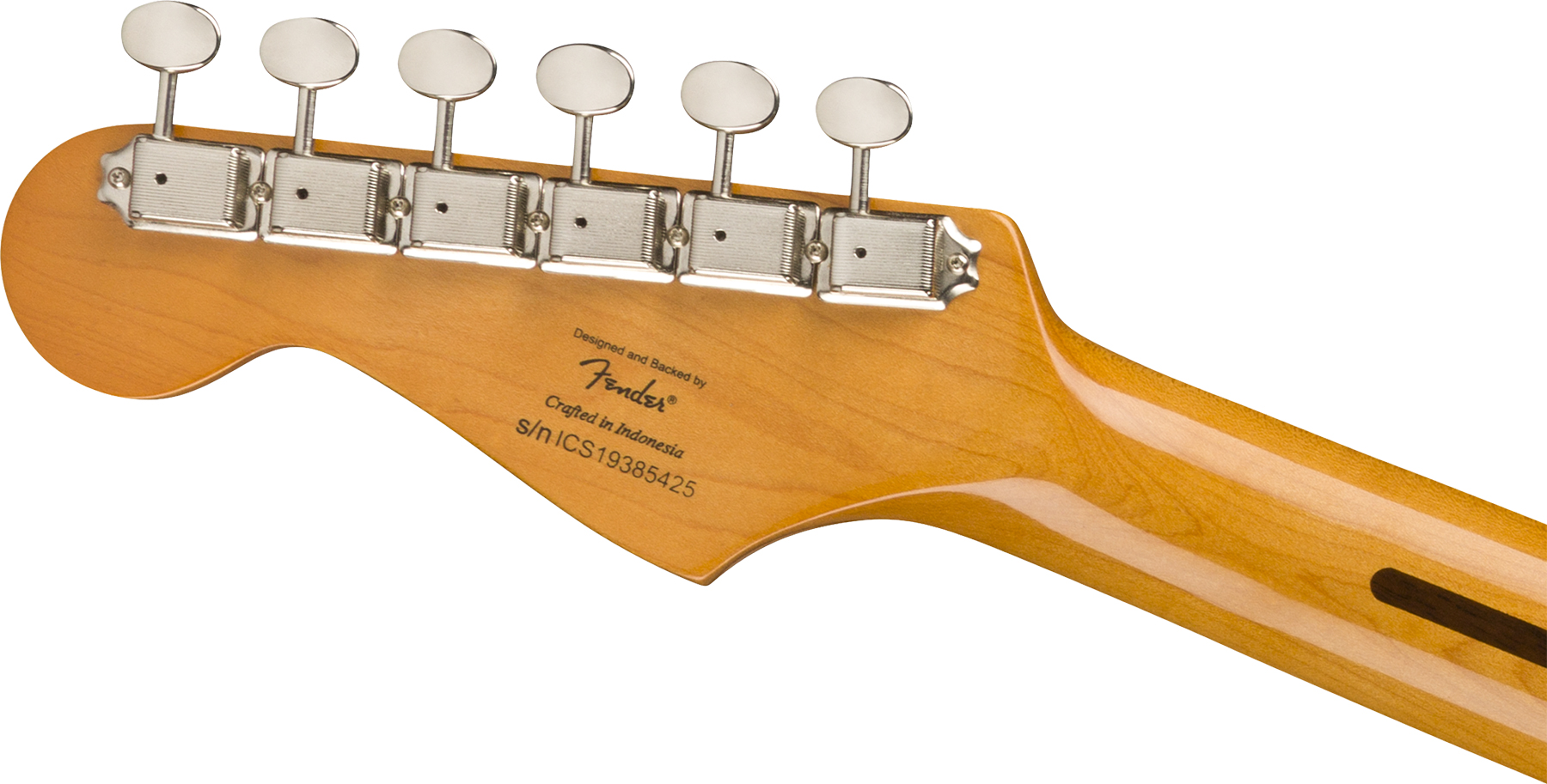 Squier Strat '50s Classic Vibe Fsr Ltd 2020mn - Black With Black Pickguard - Str shape electric guitar - Variation 3