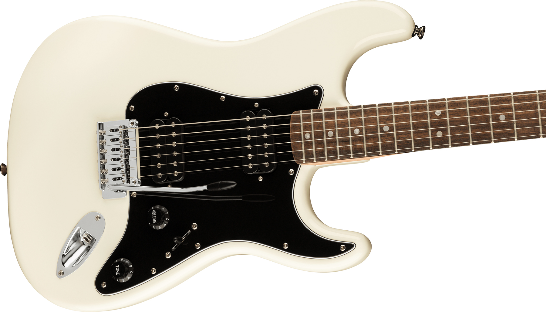 Squier Strat Affinity 2021 Hh Trem Lau - Olympic White - Str shape electric guitar - Variation 2
