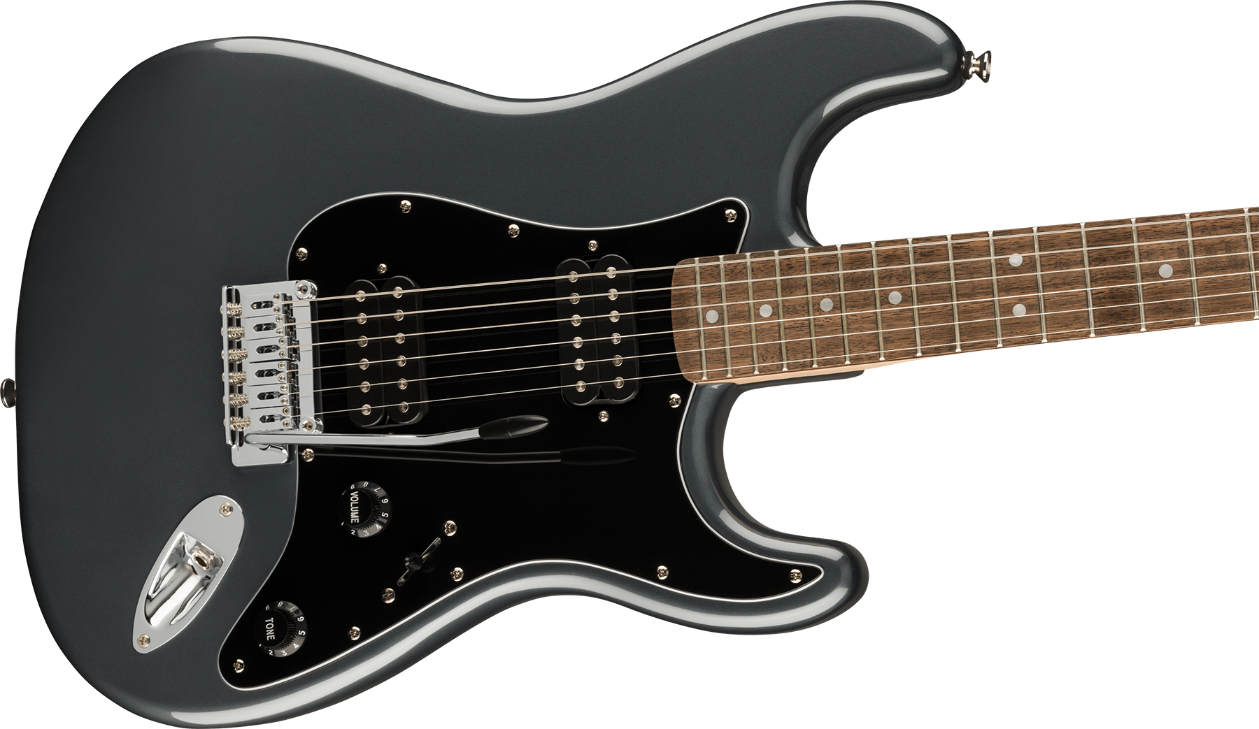 Squier Strat Affinity 2021 Hh Trem Lau - Charcoal Frost Metallic - Str shape electric guitar - Variation 2