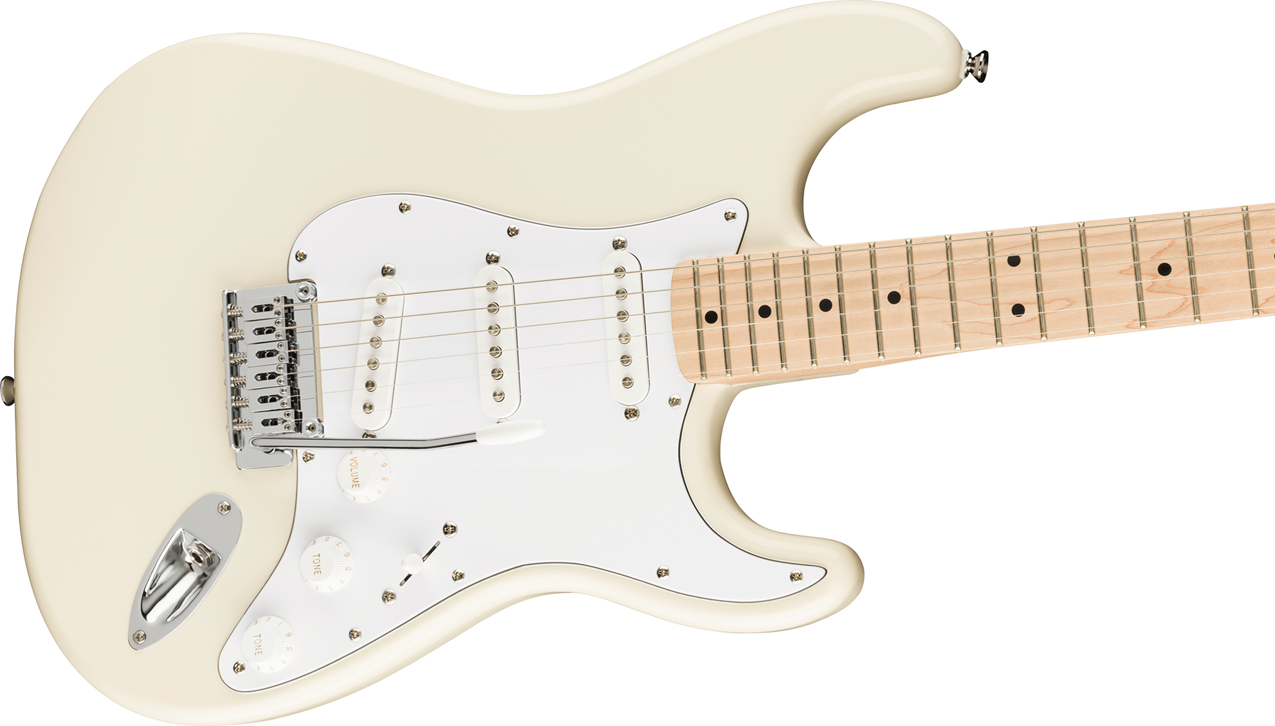 Squier Strat Affinity 2021 Sss Trem Mn - Olympic White - Str shape electric guitar - Variation 2