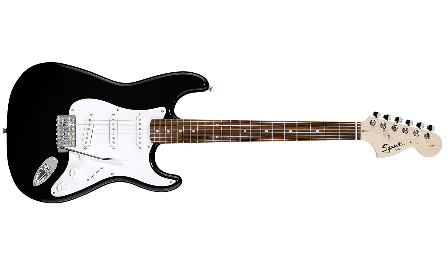 Squier Strat Affinity Series 3s Rw - Black - Str shape electric guitar - Variation 1