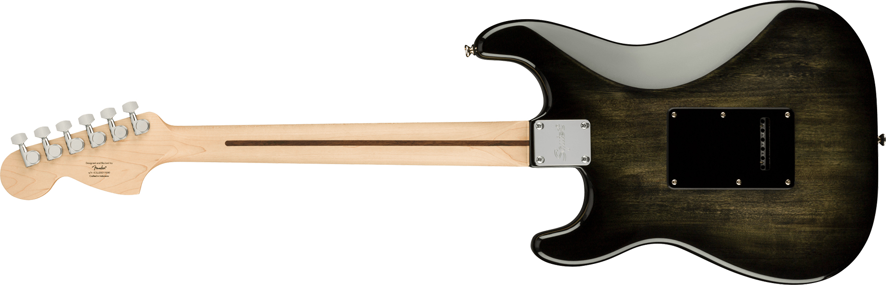 Squier Strat Affinity Fmt Hss 2021 Trem Mn - Black Burst - Str shape electric guitar - Variation 1