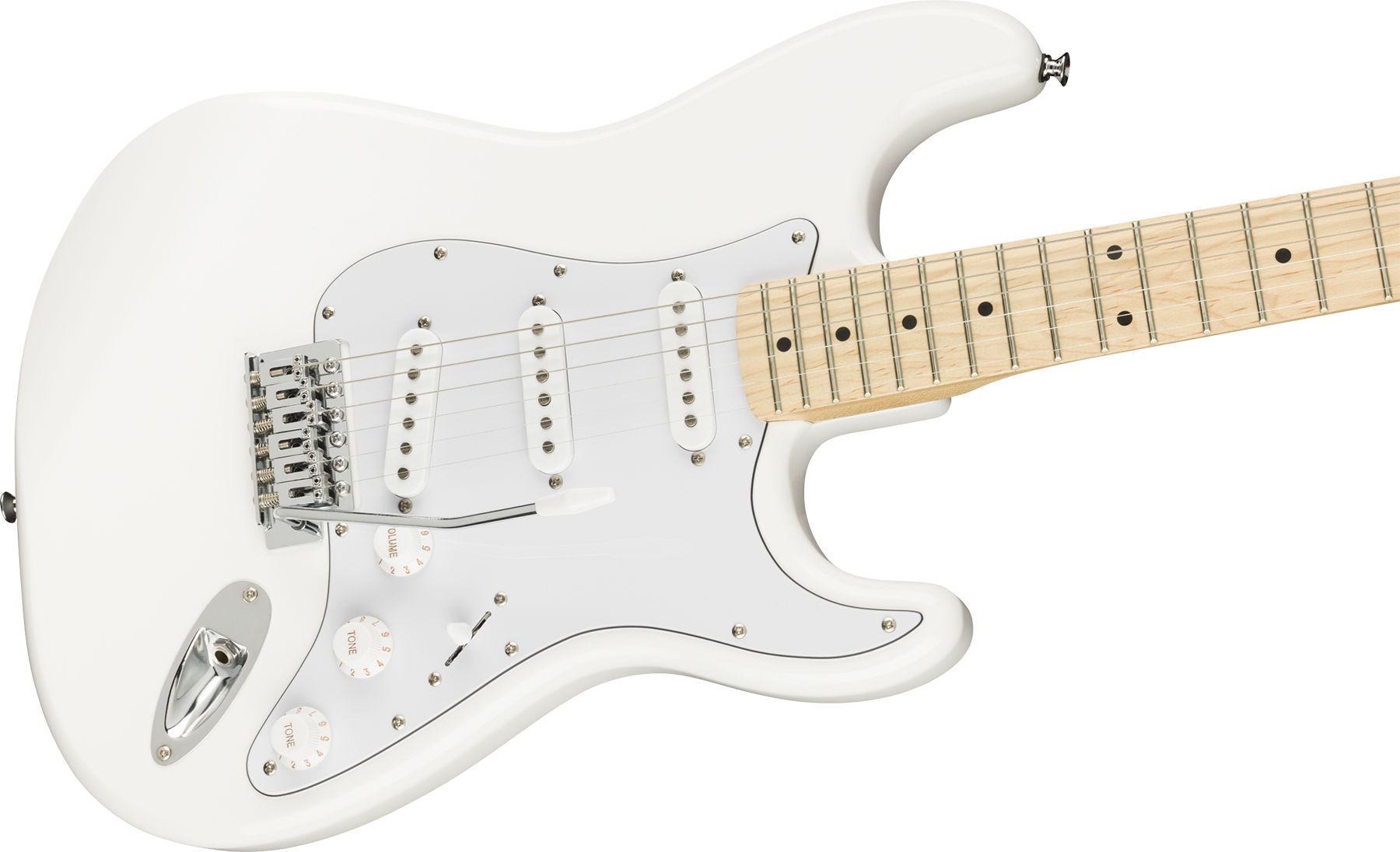 Squier Strat Affinity Fsr Ltd 2020 3s Trem Mn - Olympic White - Str shape electric guitar - Variation 2