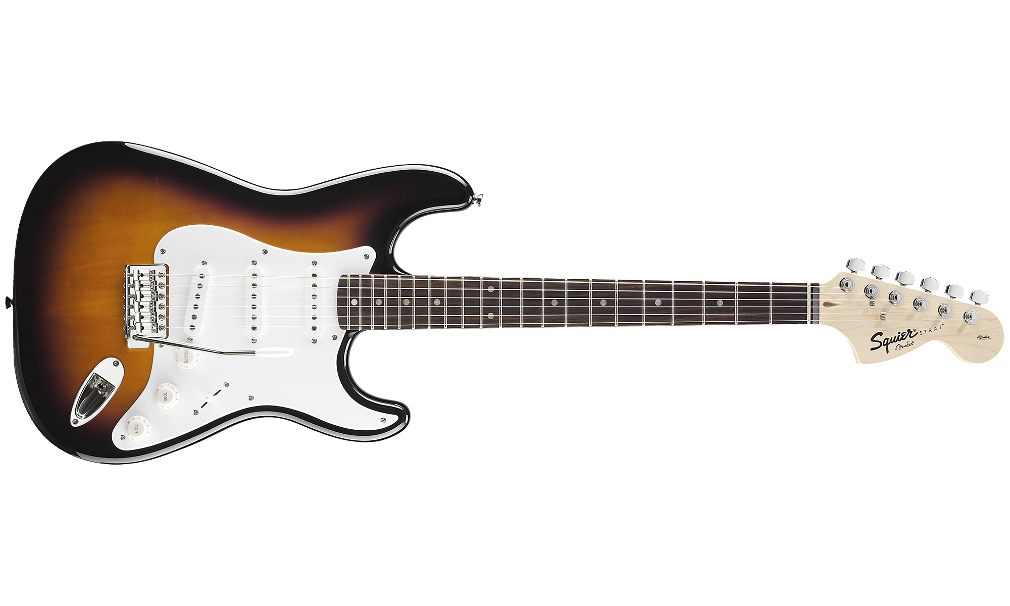 Squier Strat Affinity Series 3s Lau - Brown Sunburst - Str shape electric guitar - Variation 1