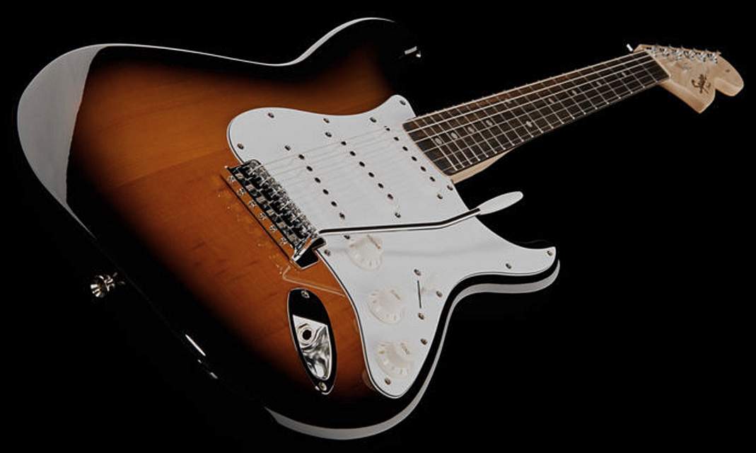 Squier Strat Affinity Series 3s Lau - Brown Sunburst - Str shape electric guitar - Variation 2