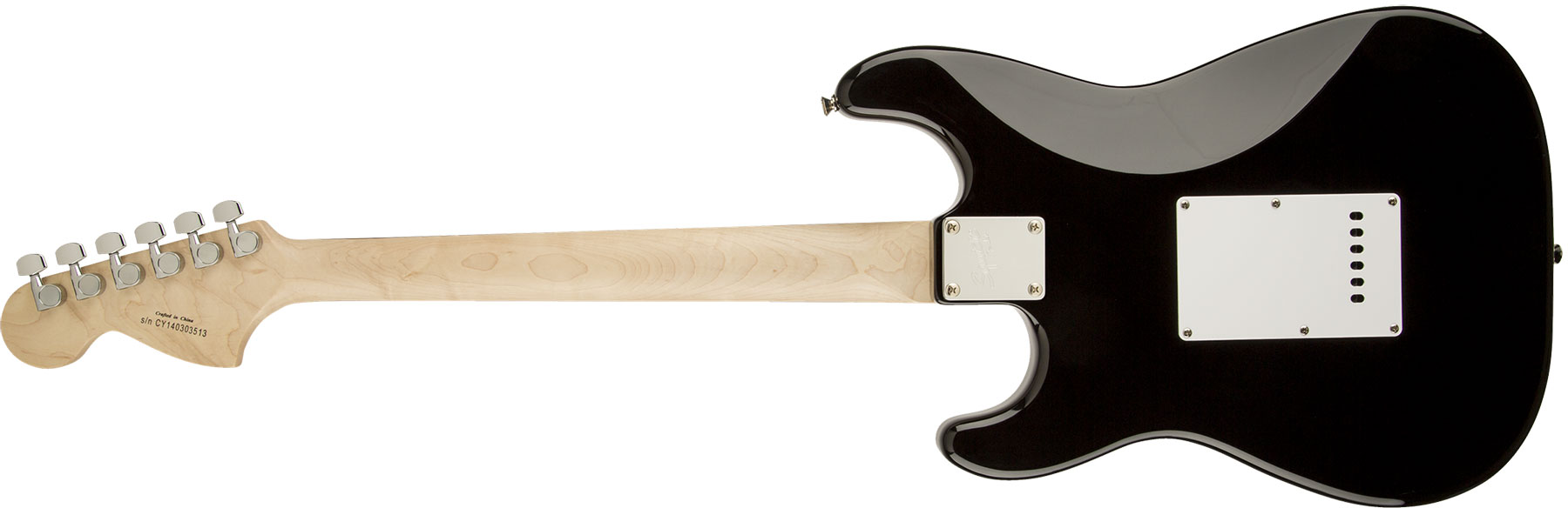 Squier Strat Affinity Series 3s Lau - Black - Str shape electric guitar - Variation 1
