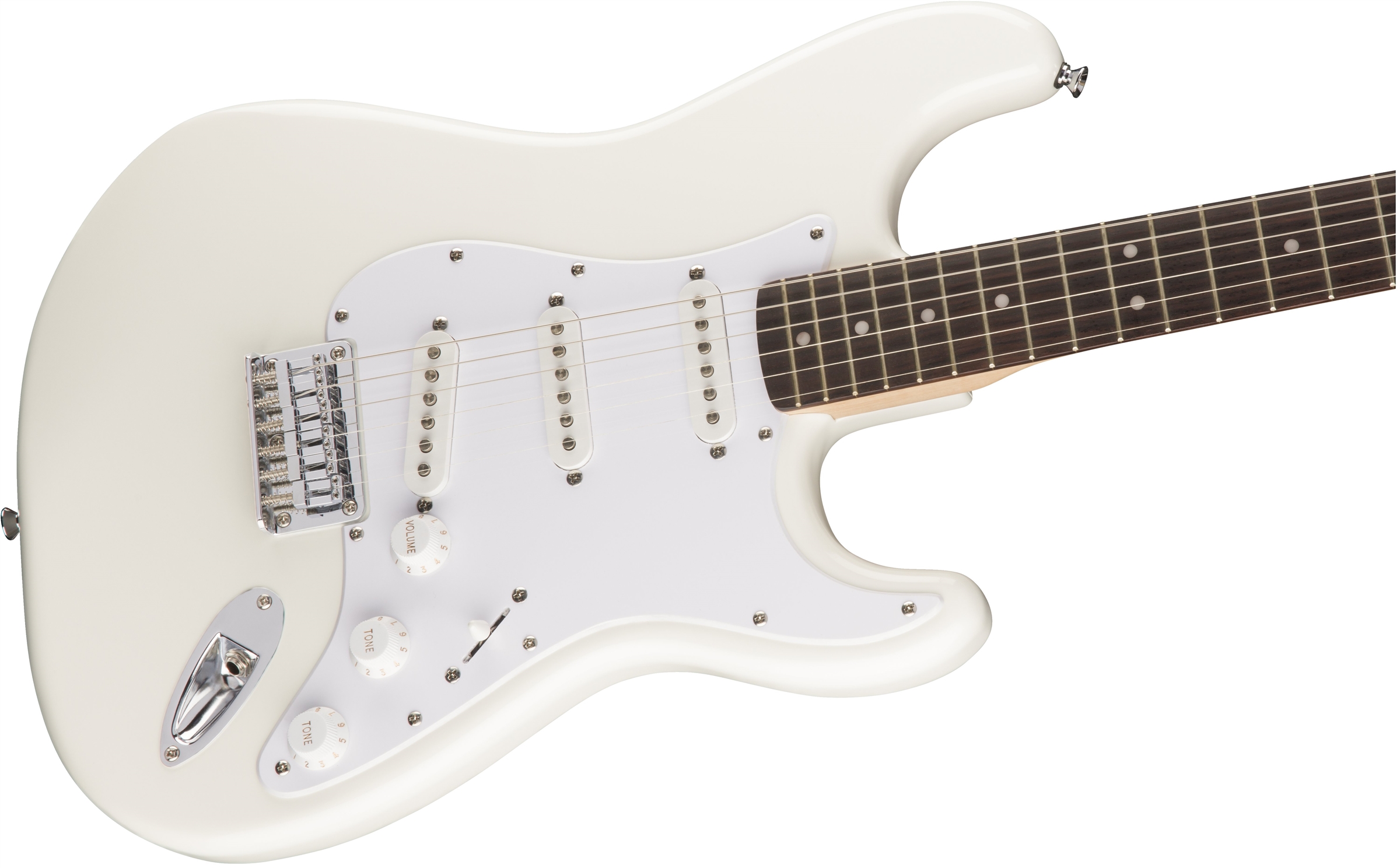 Squier Strat Bullet Ht Sss Rw - Arctic White - Str shape electric guitar - Variation 2