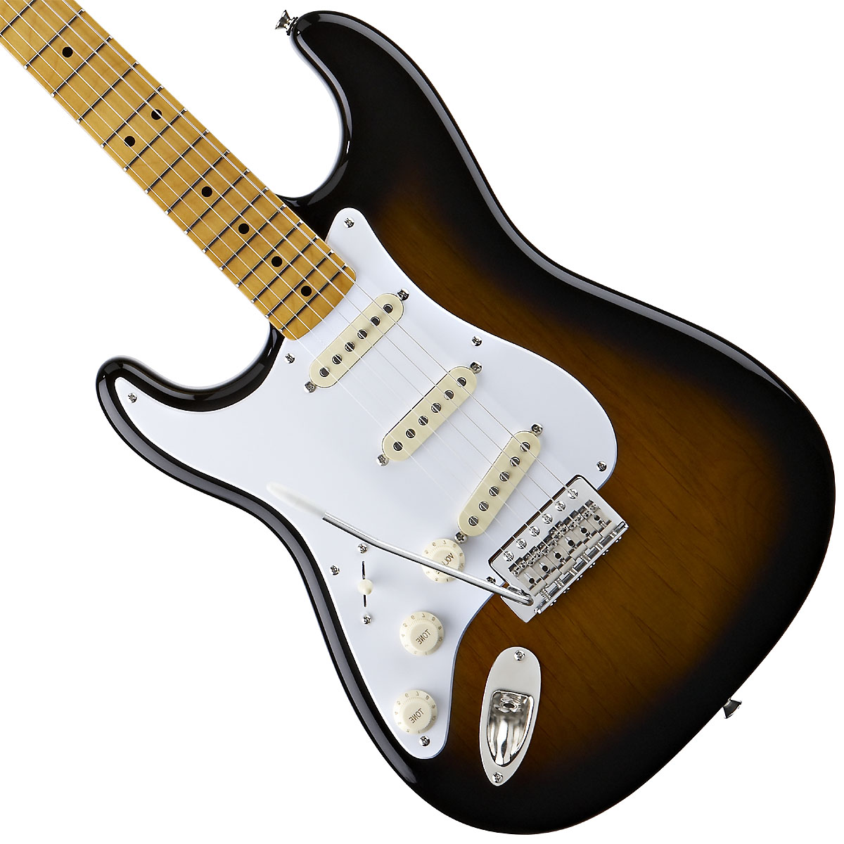 Squier Strat Classic Vibe '50s Lh Gaucher Mn - 2-color Sunburst - Left-handed electric guitar - Variation 1